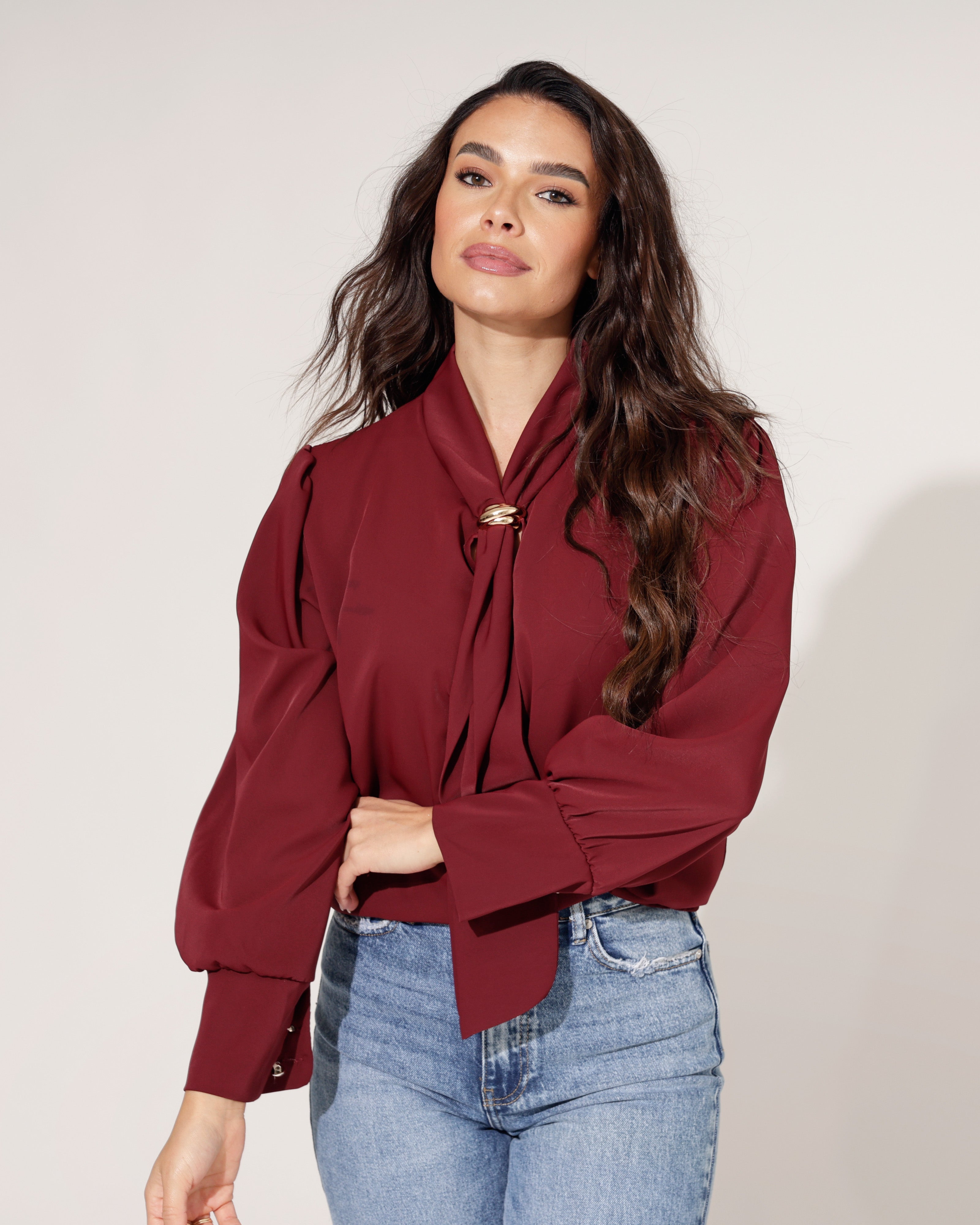 Blouse Fenna Bordeaux
