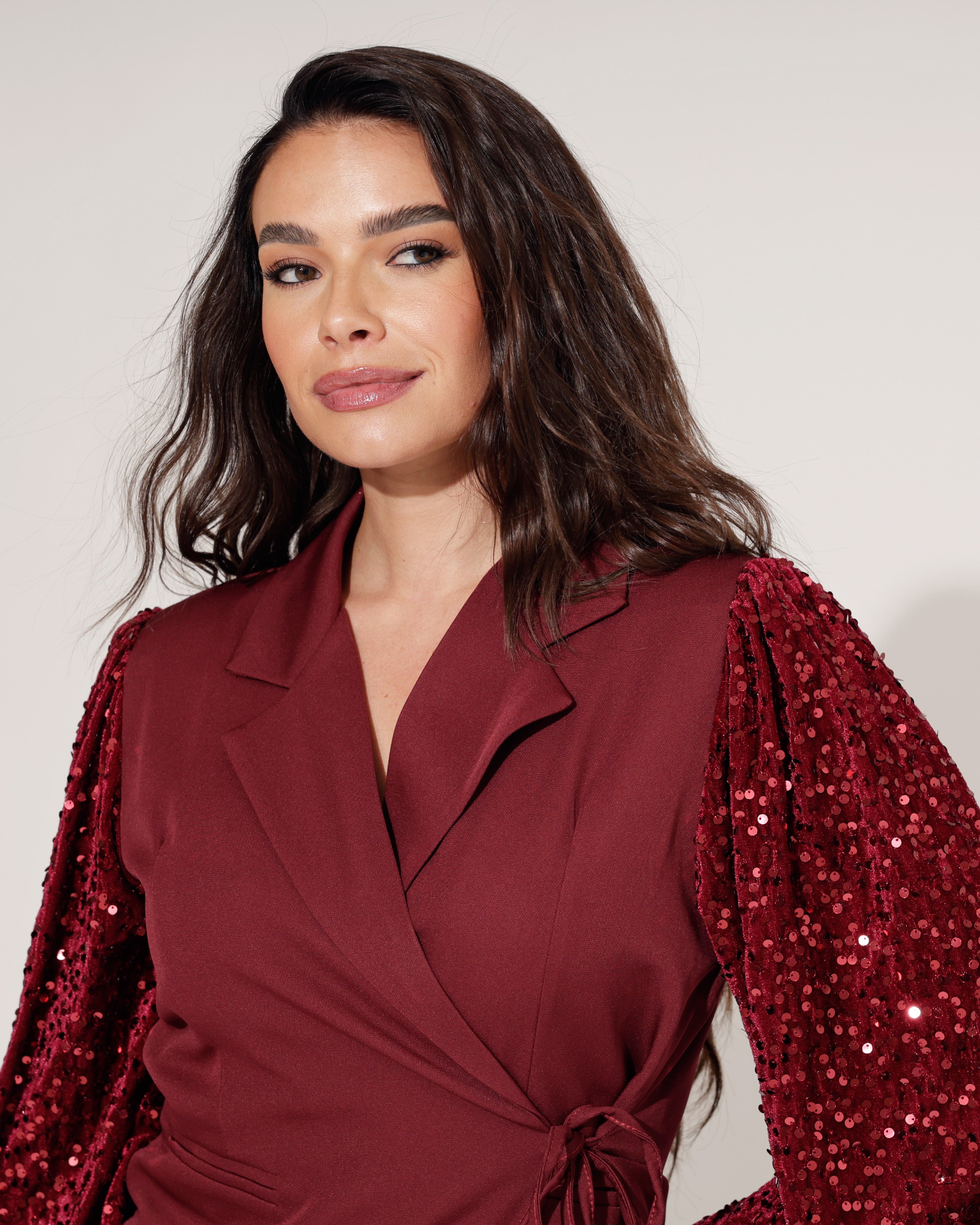 Blazer Paisley Bordeaux