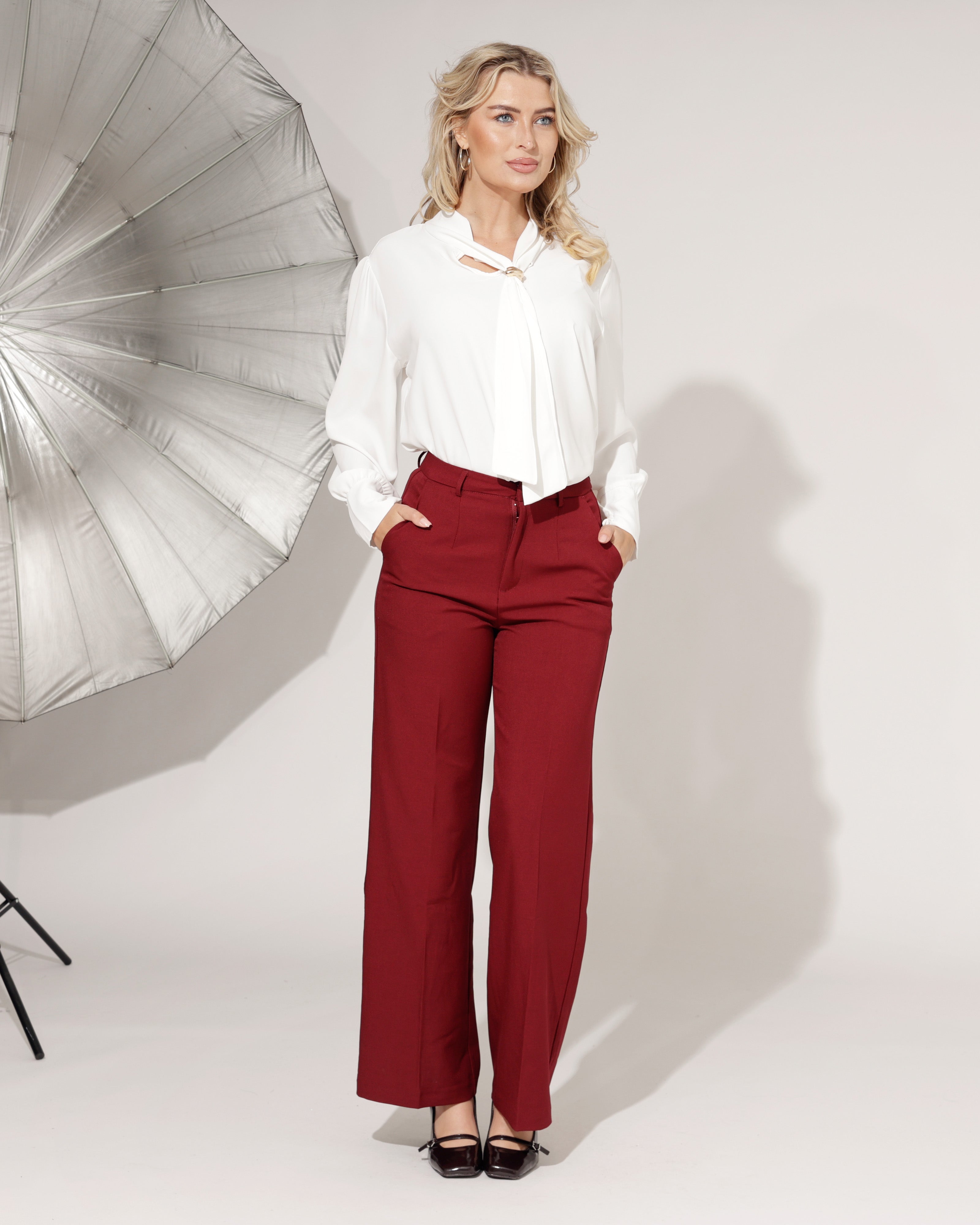 Norfy | Pantalon Cici Bordeaux