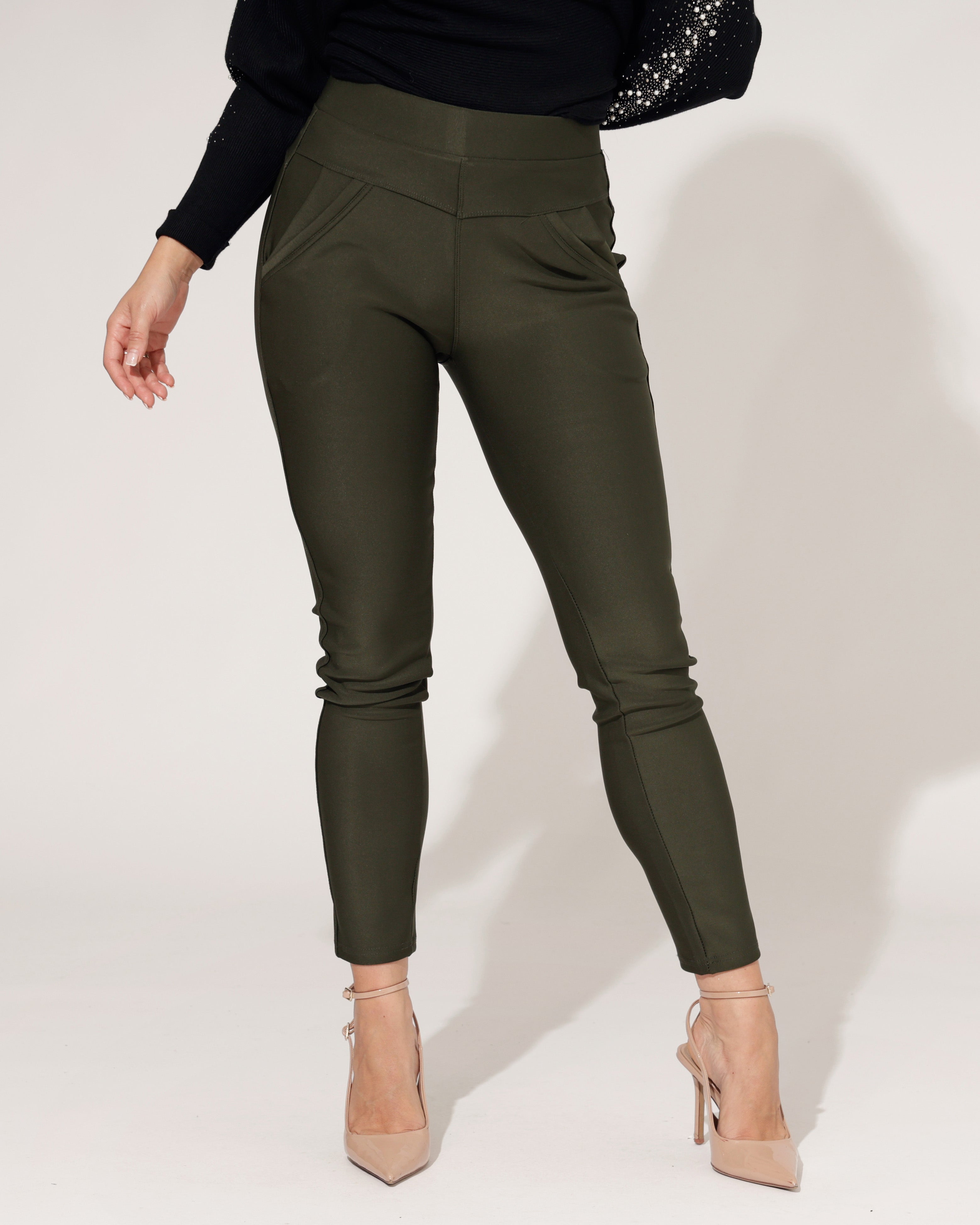 Broek Tess Donkergroen