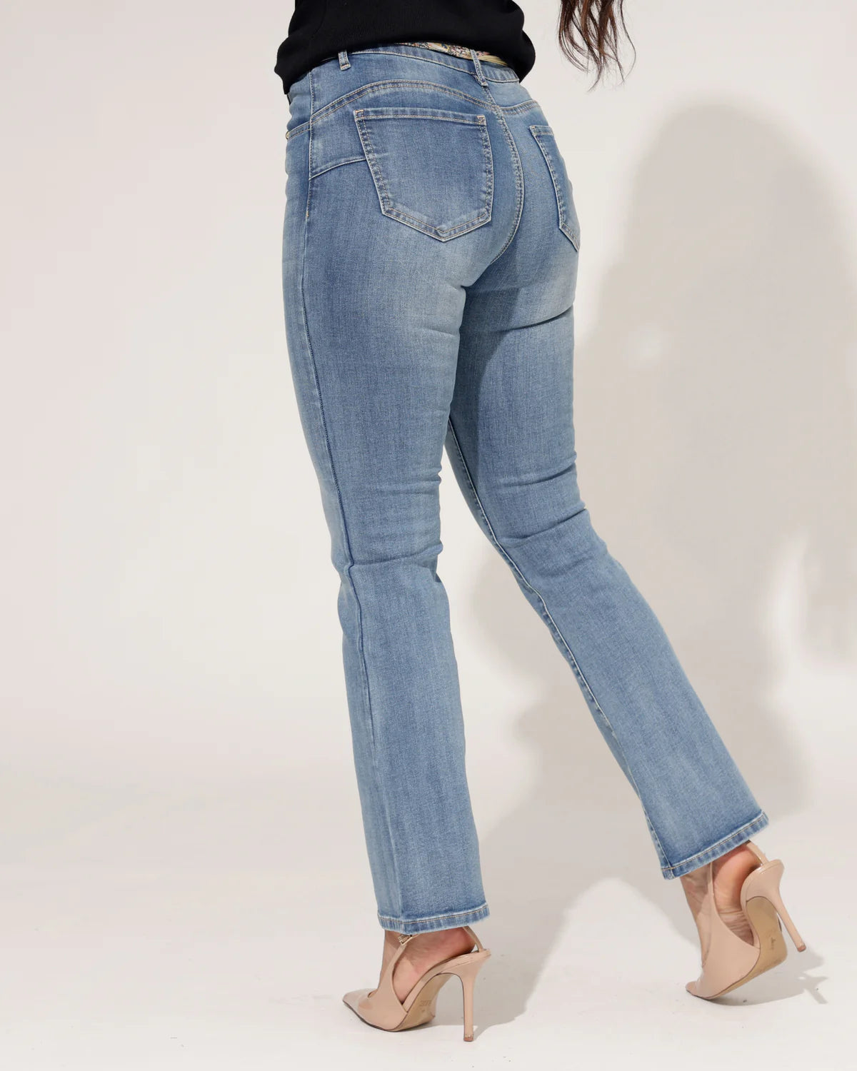 ZAC & ZOE | Flared jeans met sjaaltje Noa-N Blauw