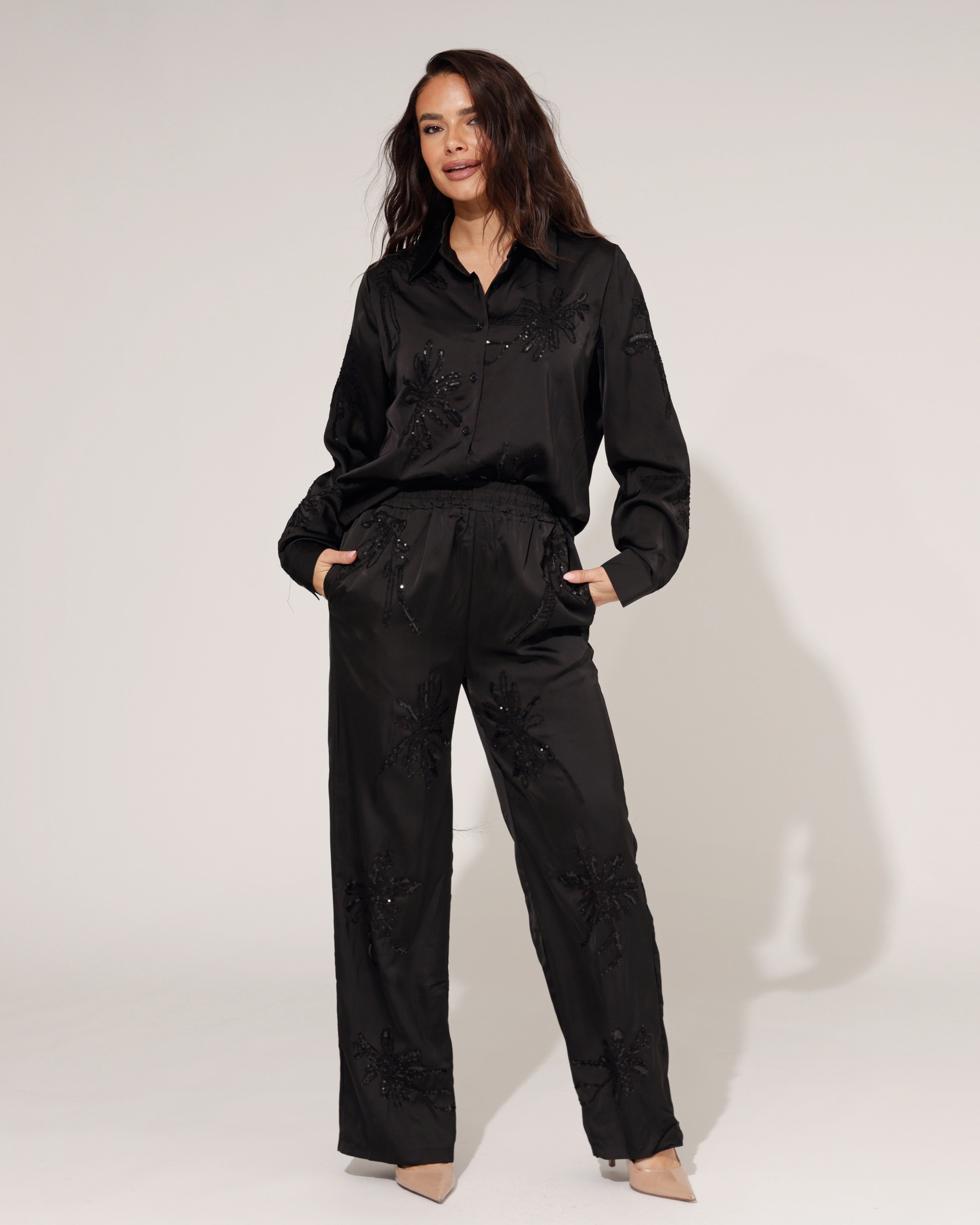 Co-ord set Fantastic Zwart