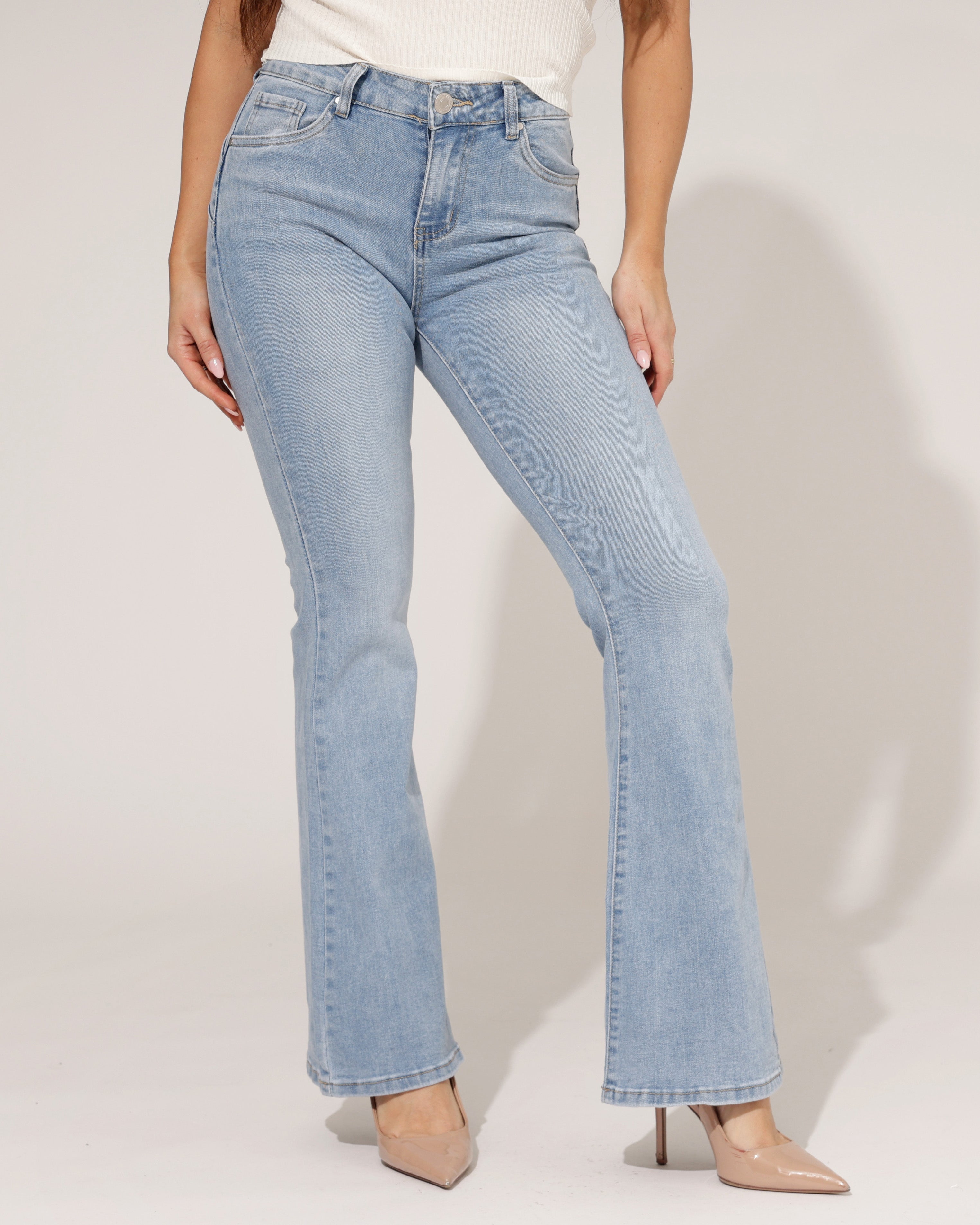 Goodies | Flared jeans Elena Lichtblauw