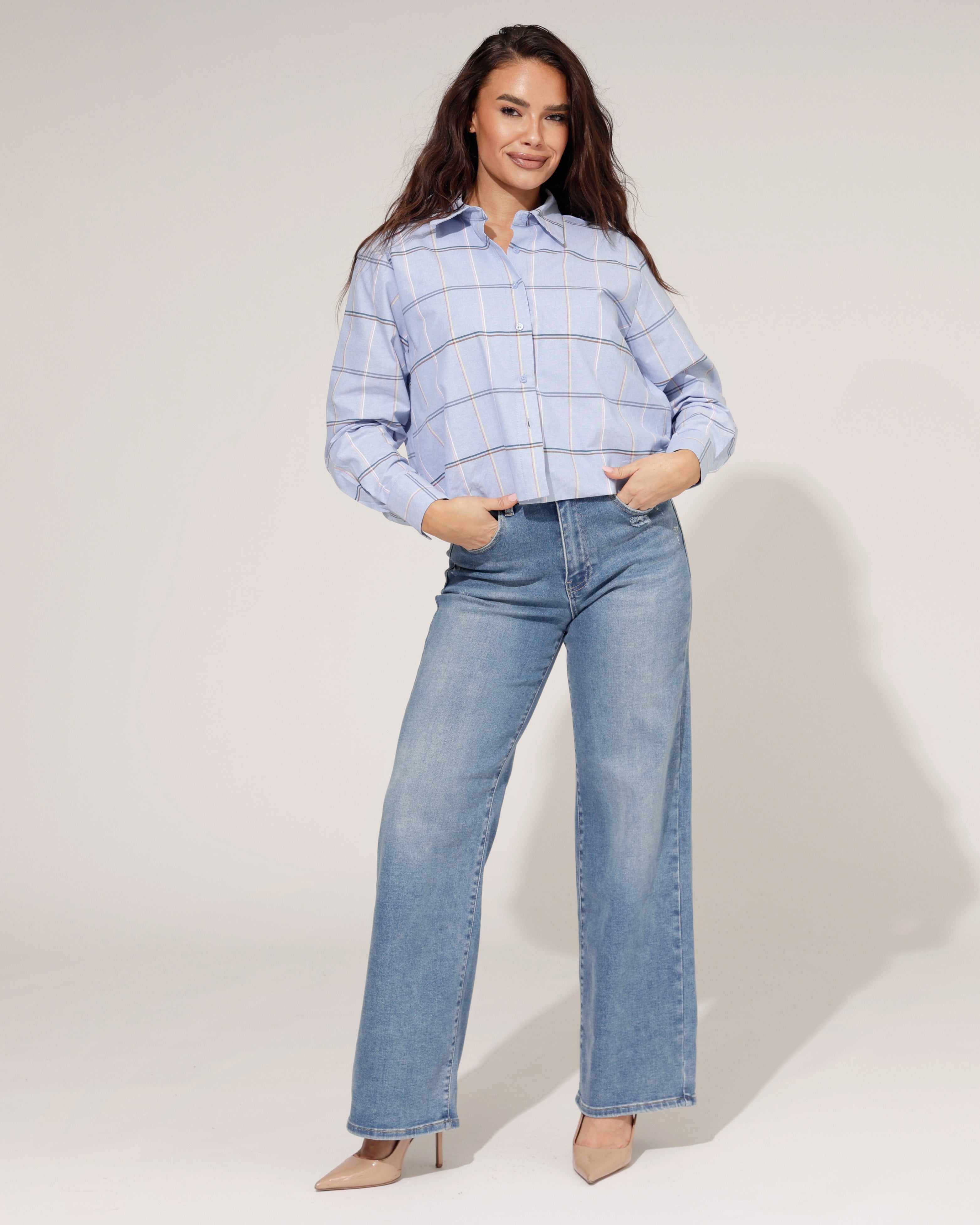 Laulia | Straight jeans Sindey-8 Blauw