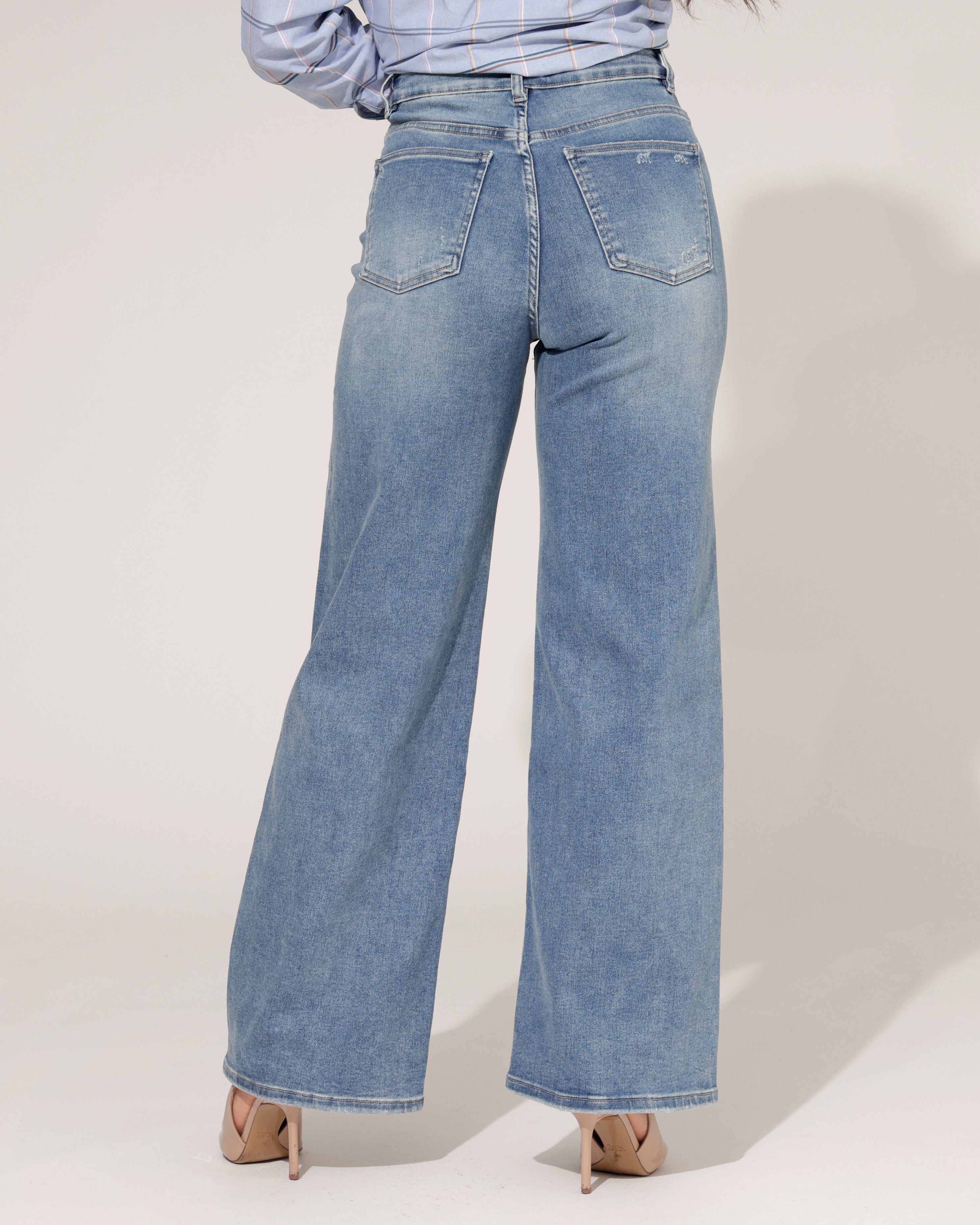 Laulia | Straight jeans Sindey-8 Blauw
