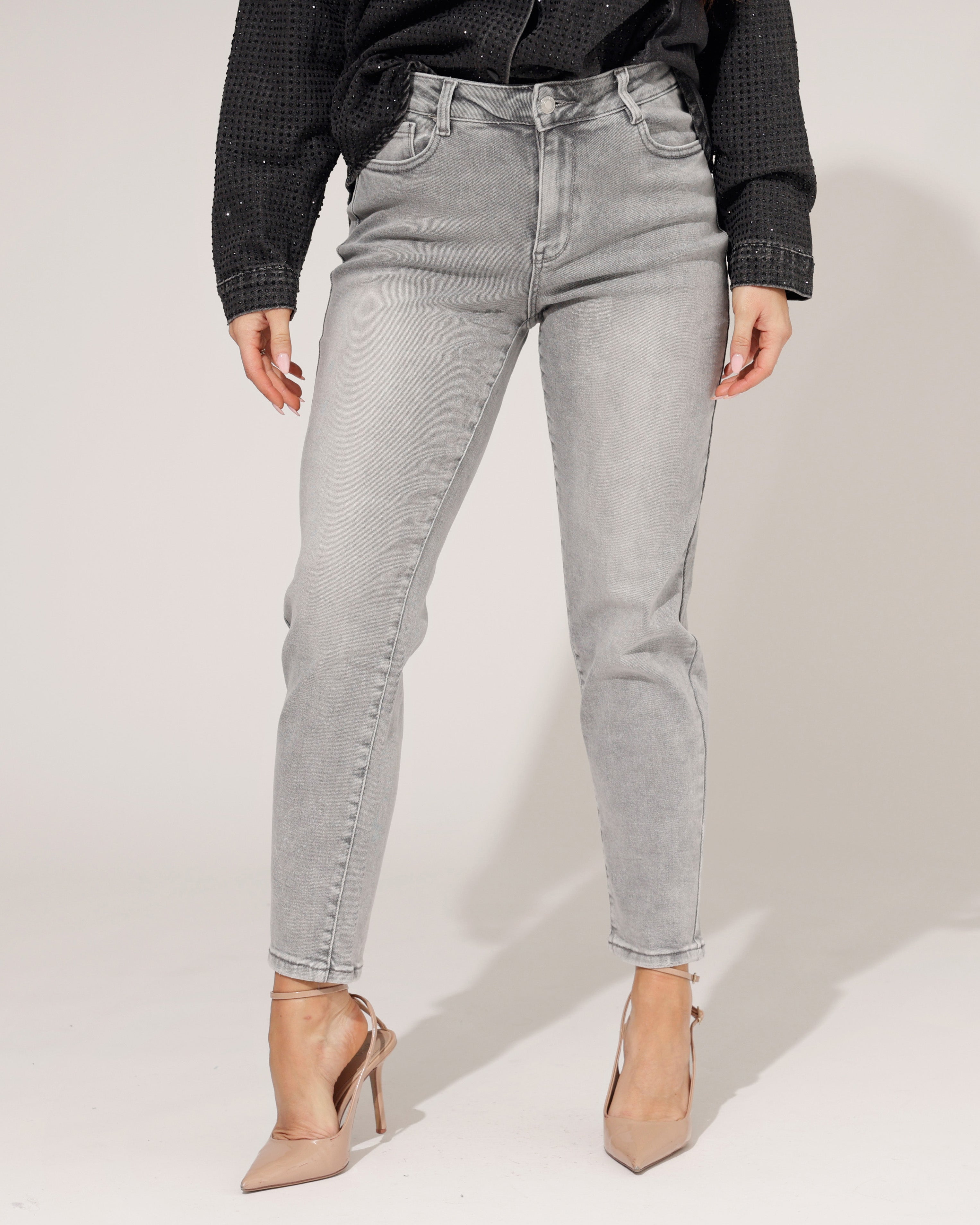Redseventy | Mom jeans Pris-21 Grijs