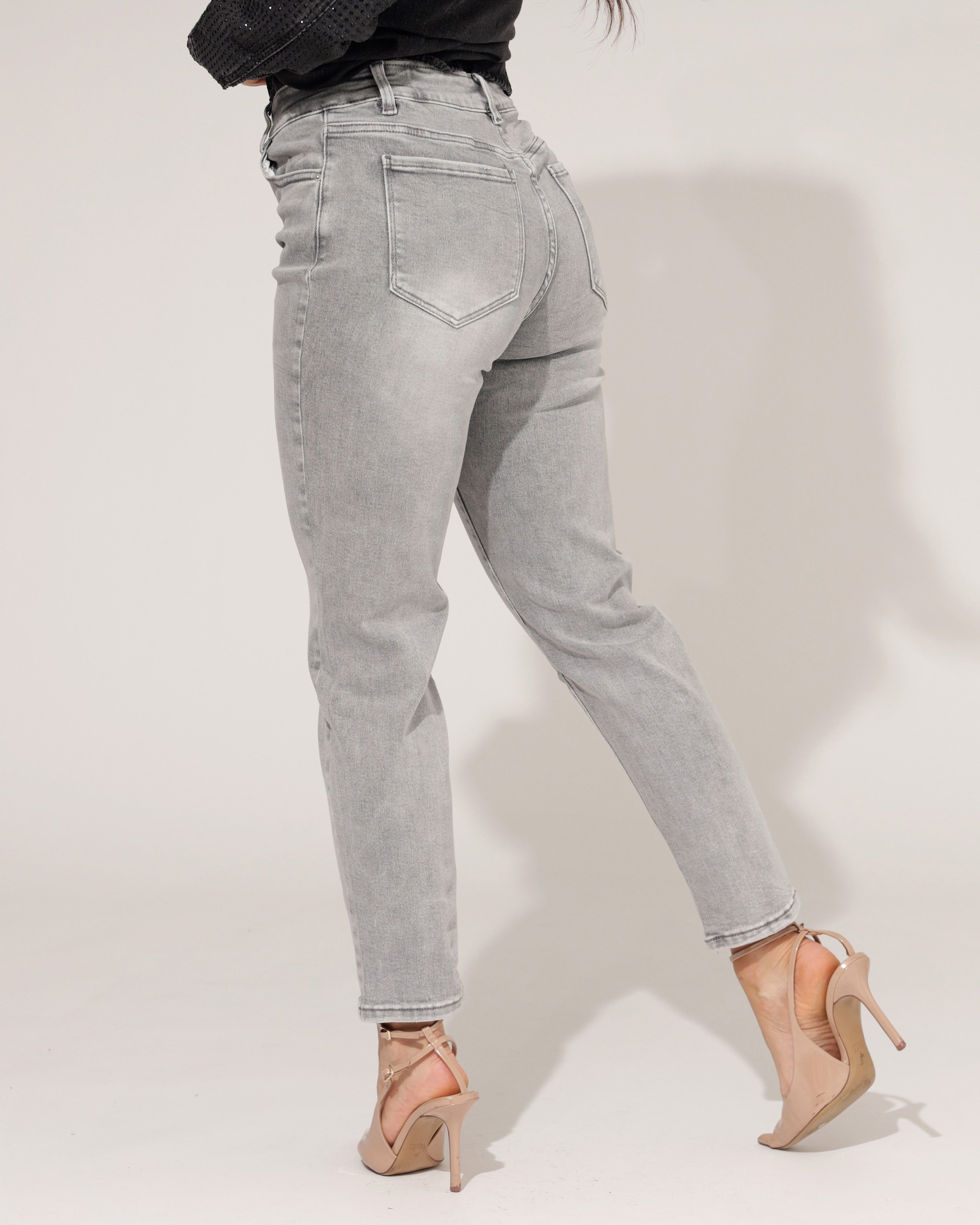 Redseventy | Mom jeans Pris-21 Grijs