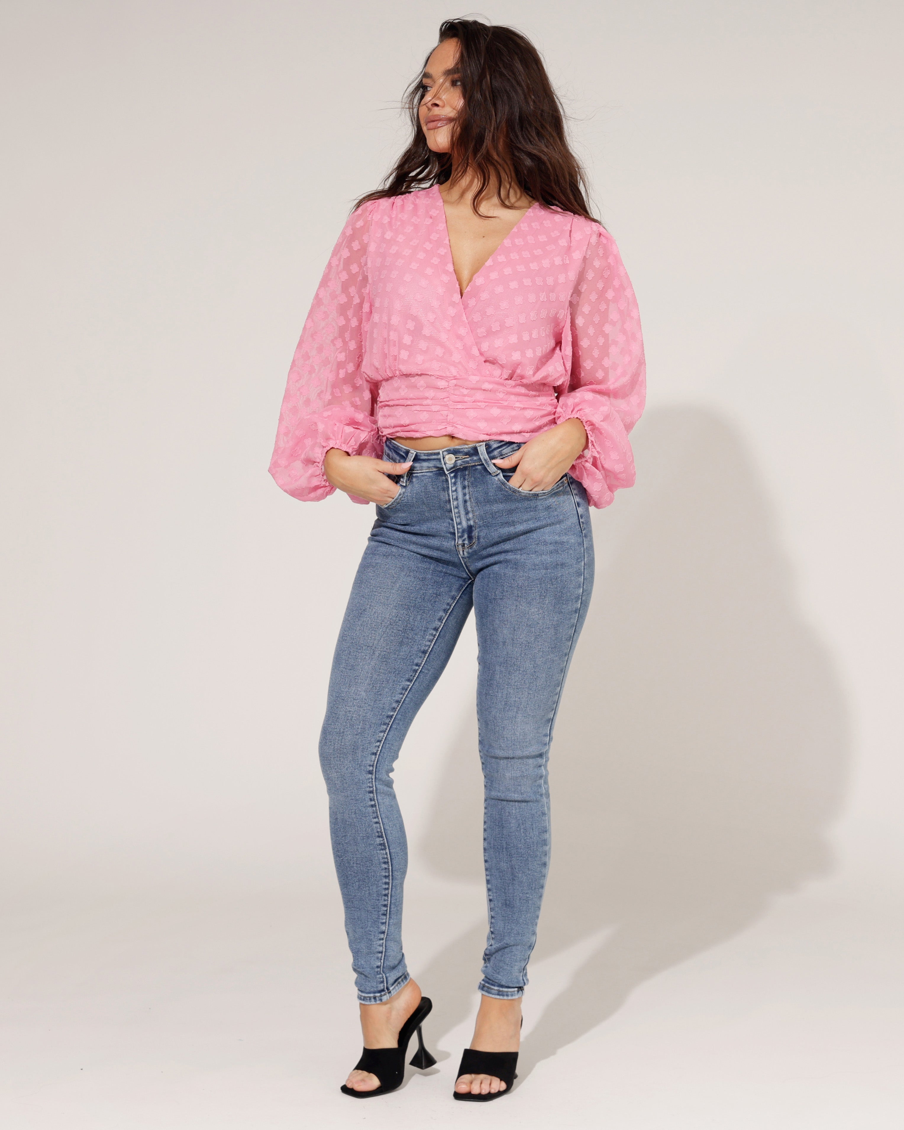 Laulia | Skinny jeans Manon-5 Blauw