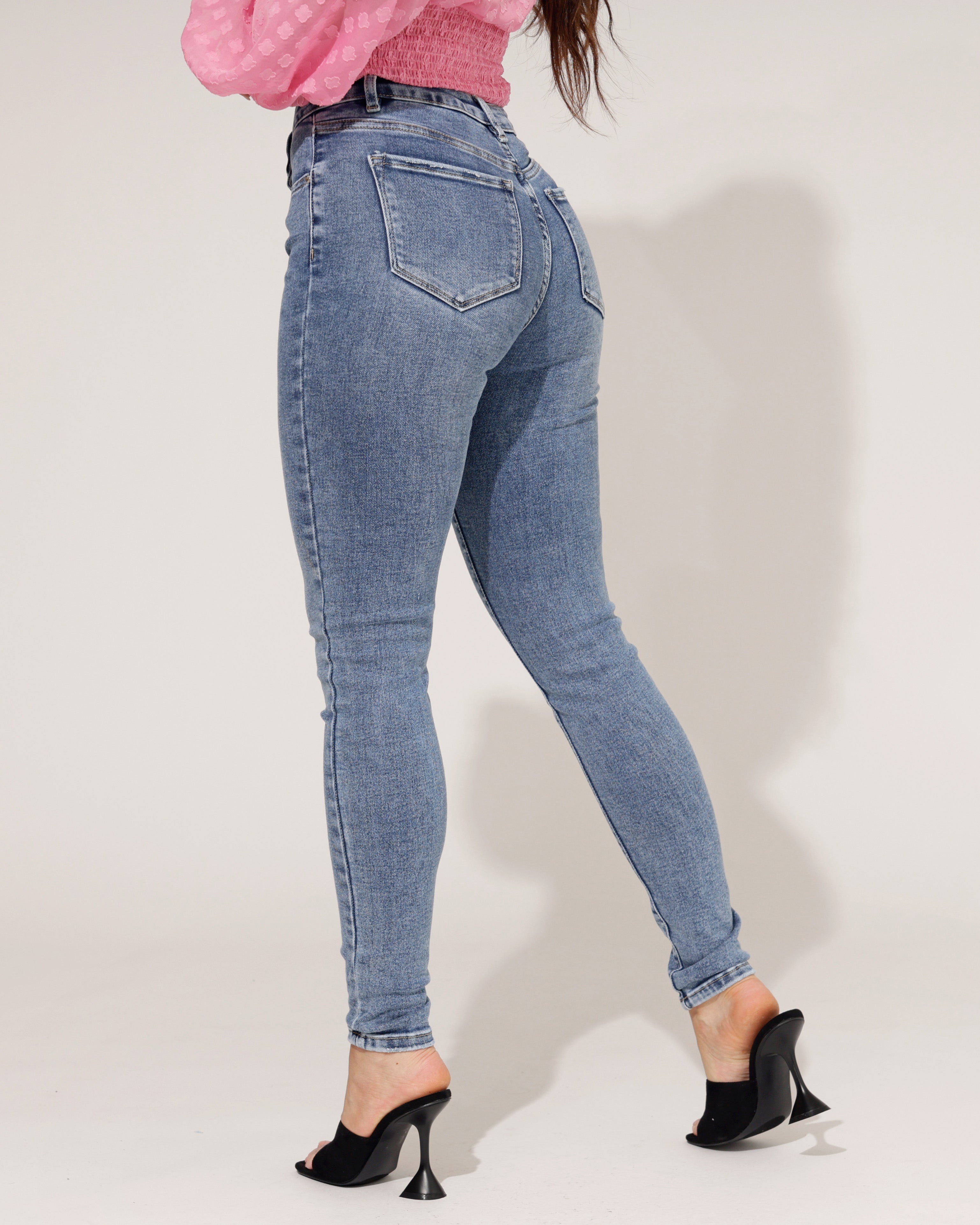 Laulia | Skinny jeans Manon-5 Blauw
