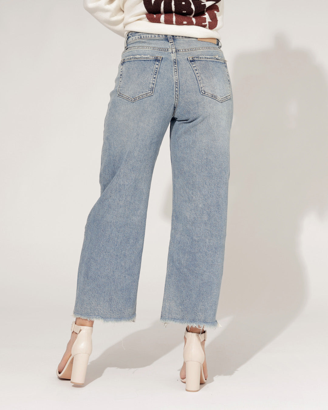 Queen Hearts | Barrel jeans Yazz-1 Blauw