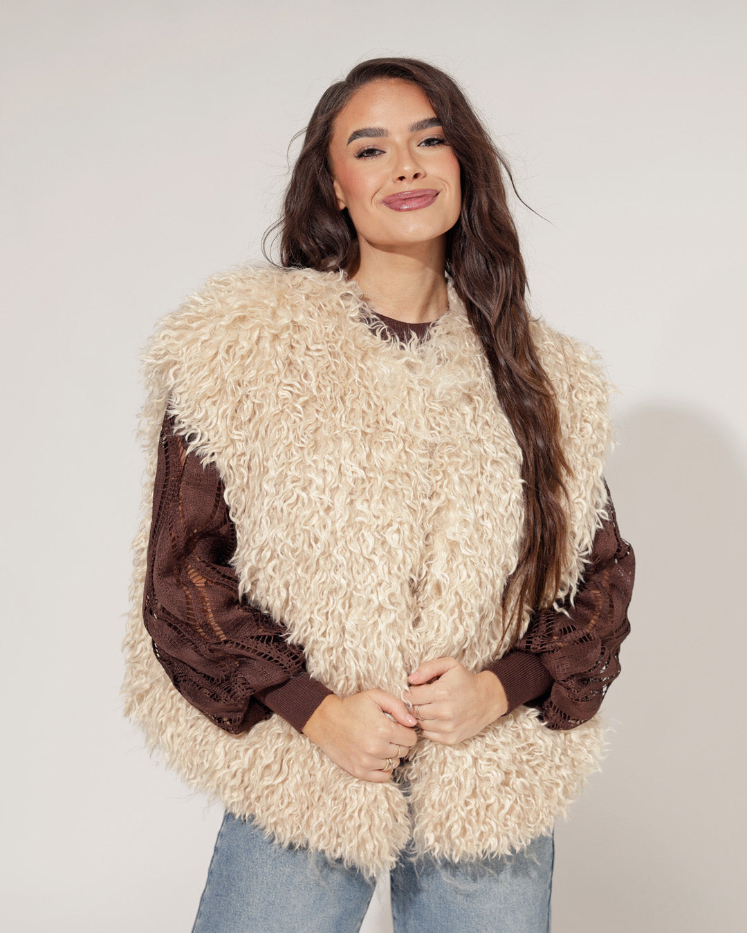Bontgilet Felicity Beige