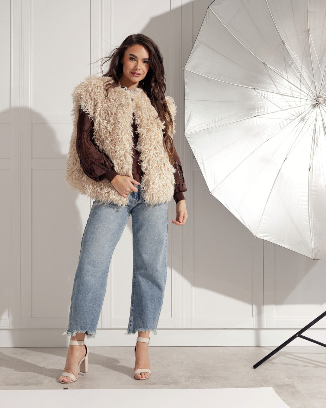 Bontgilet Felicity Beige