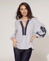 Blouse Vivie Blauw