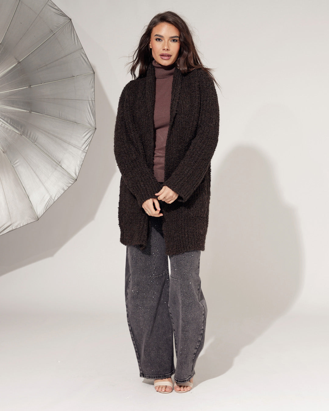 Vest Jolie Donkerbruin