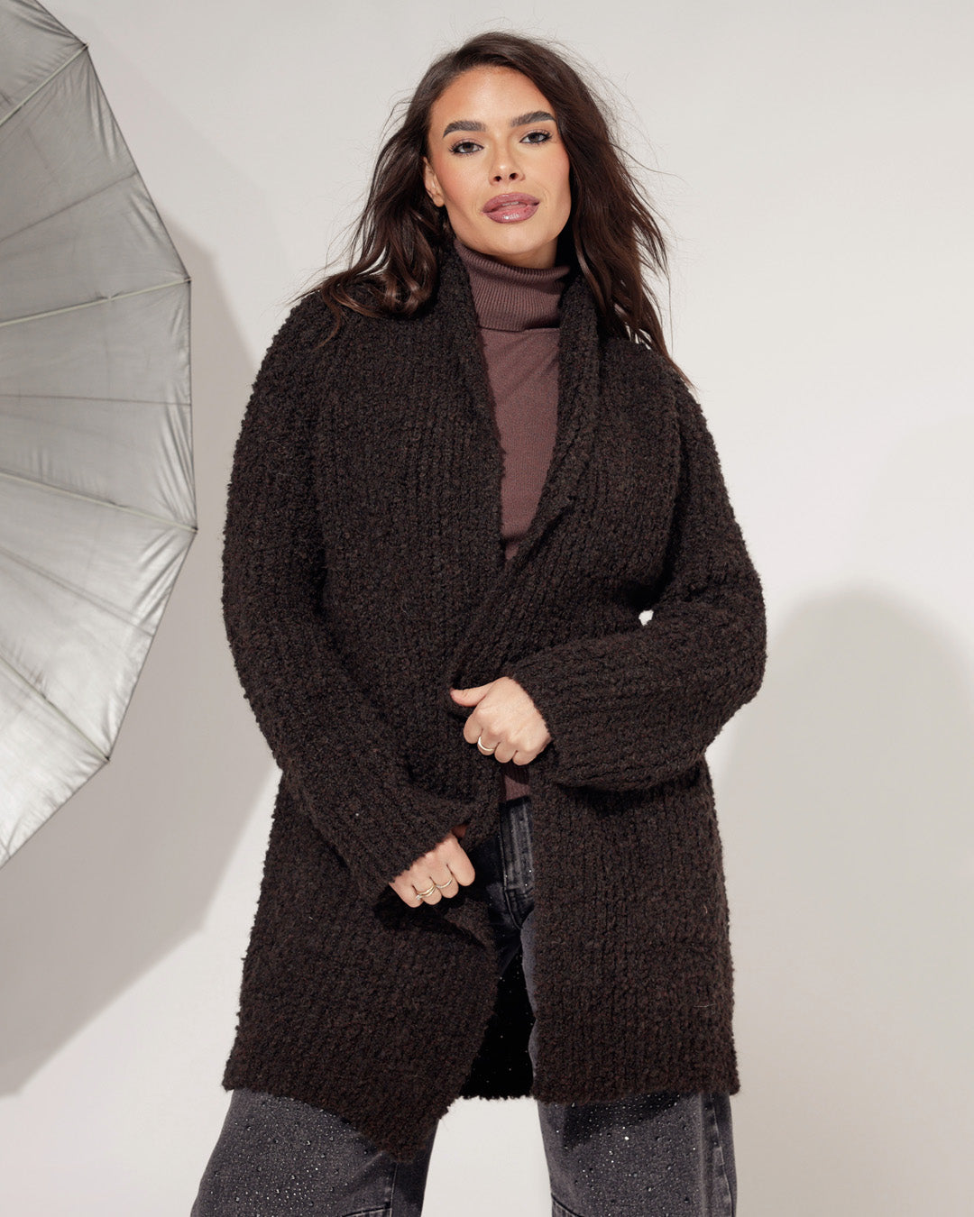 Vest Jolie Donkerbruin