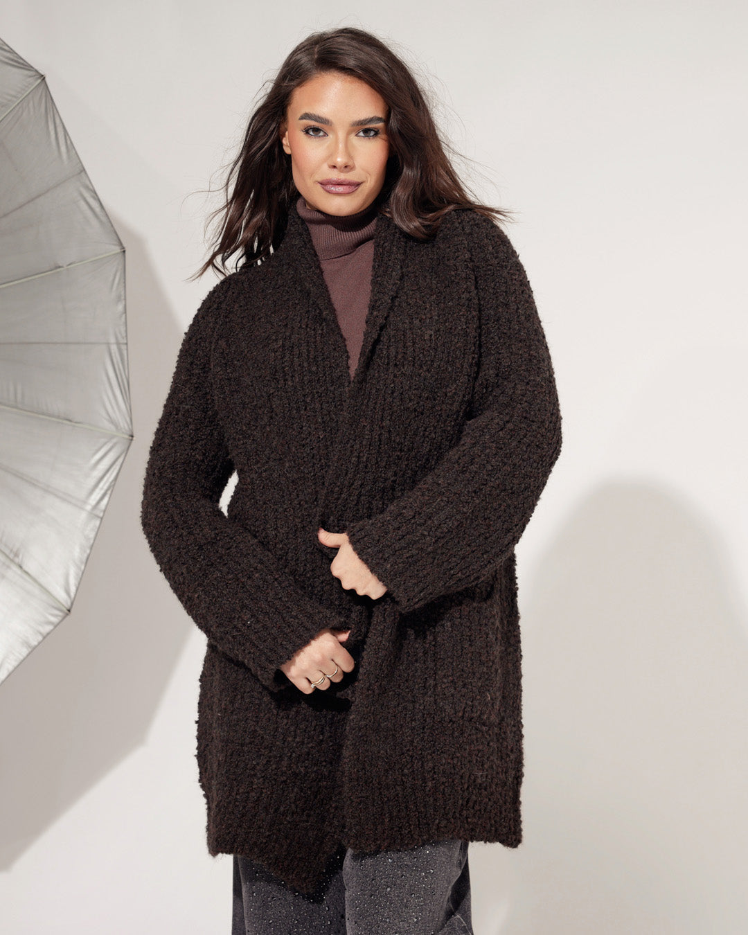 Vest Jolie Donkerbruin