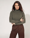 Top Millie Donkergroen