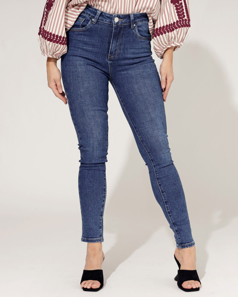 Goodies | Skinny jeans, Push up Nore Donkerblauw