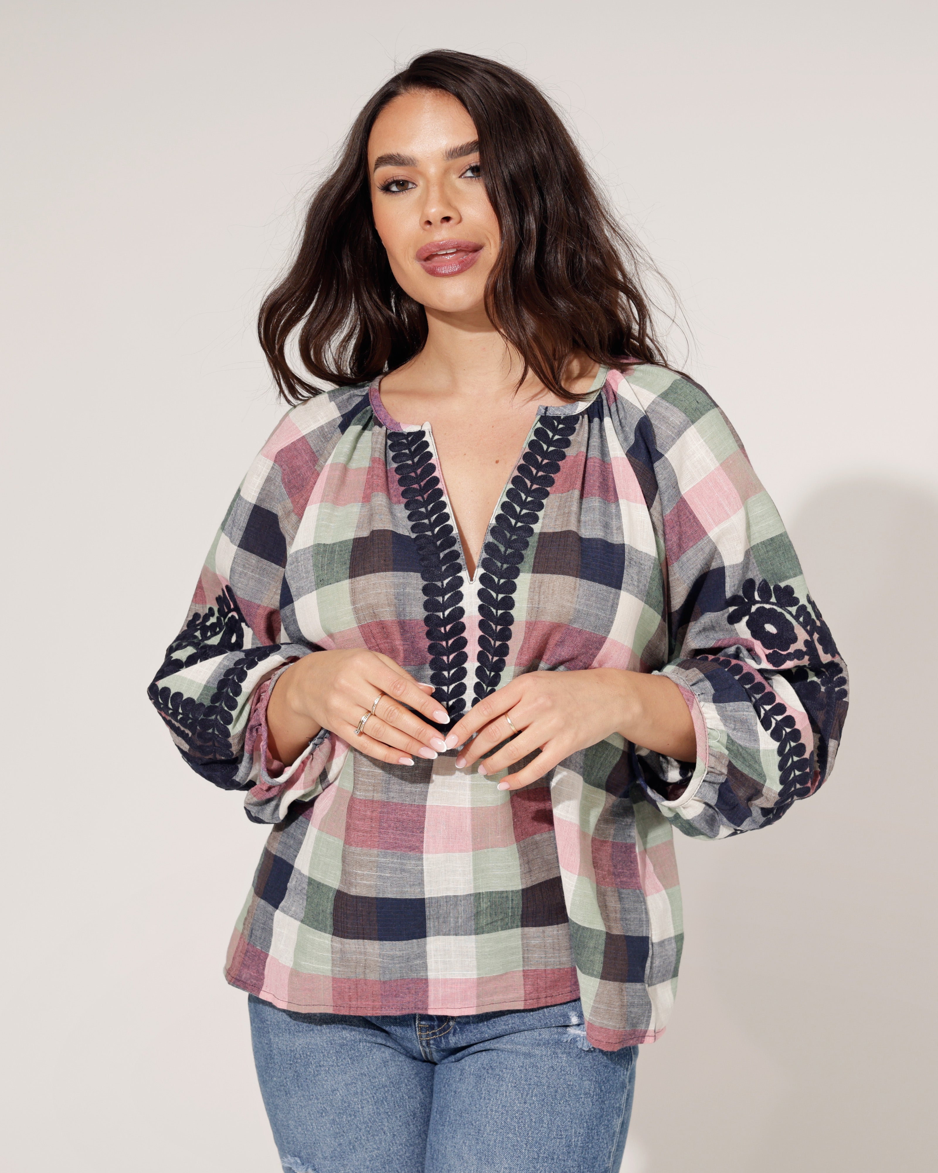 Top Laila Donkerblauw