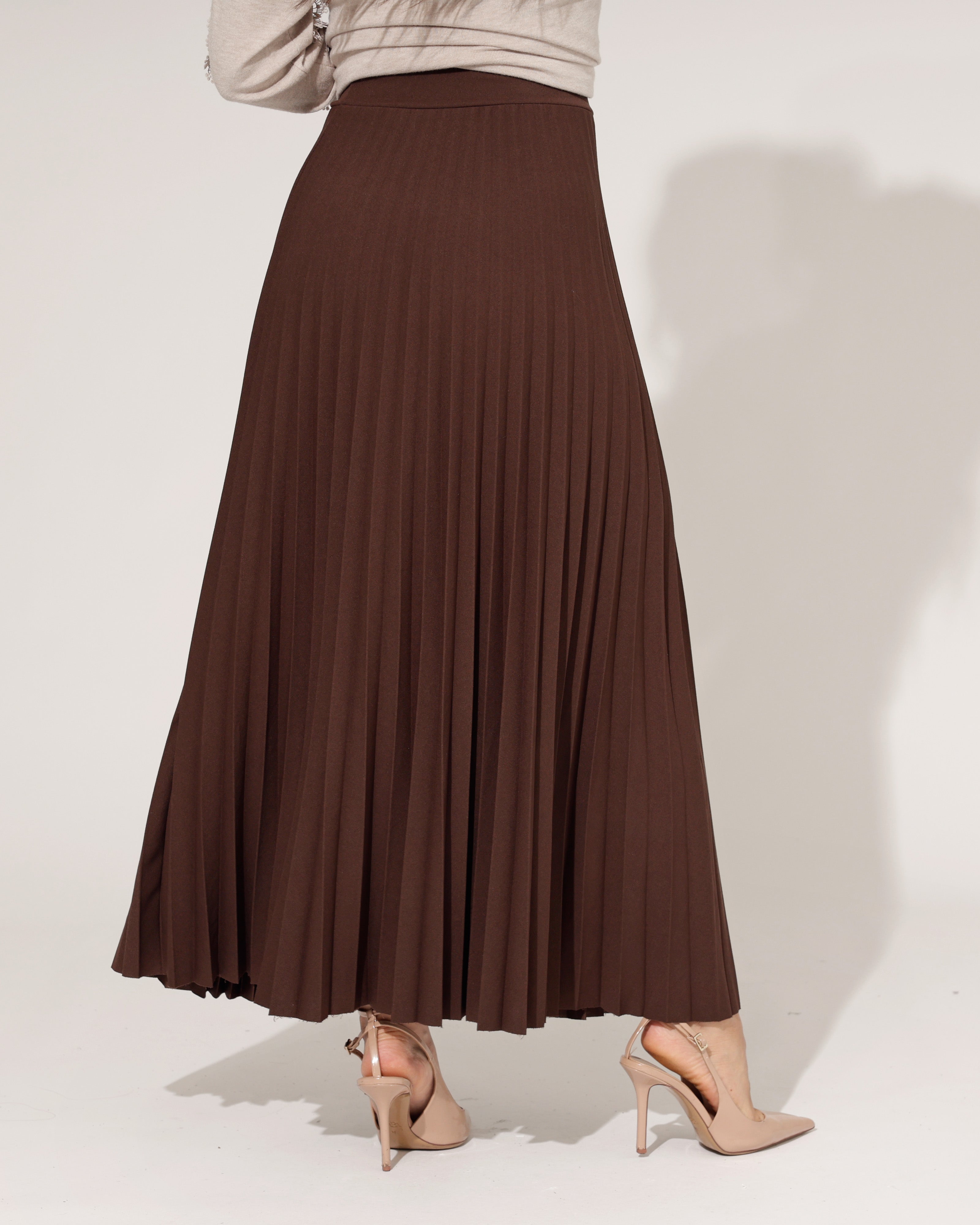 Plisse-rok Yenny Bruin