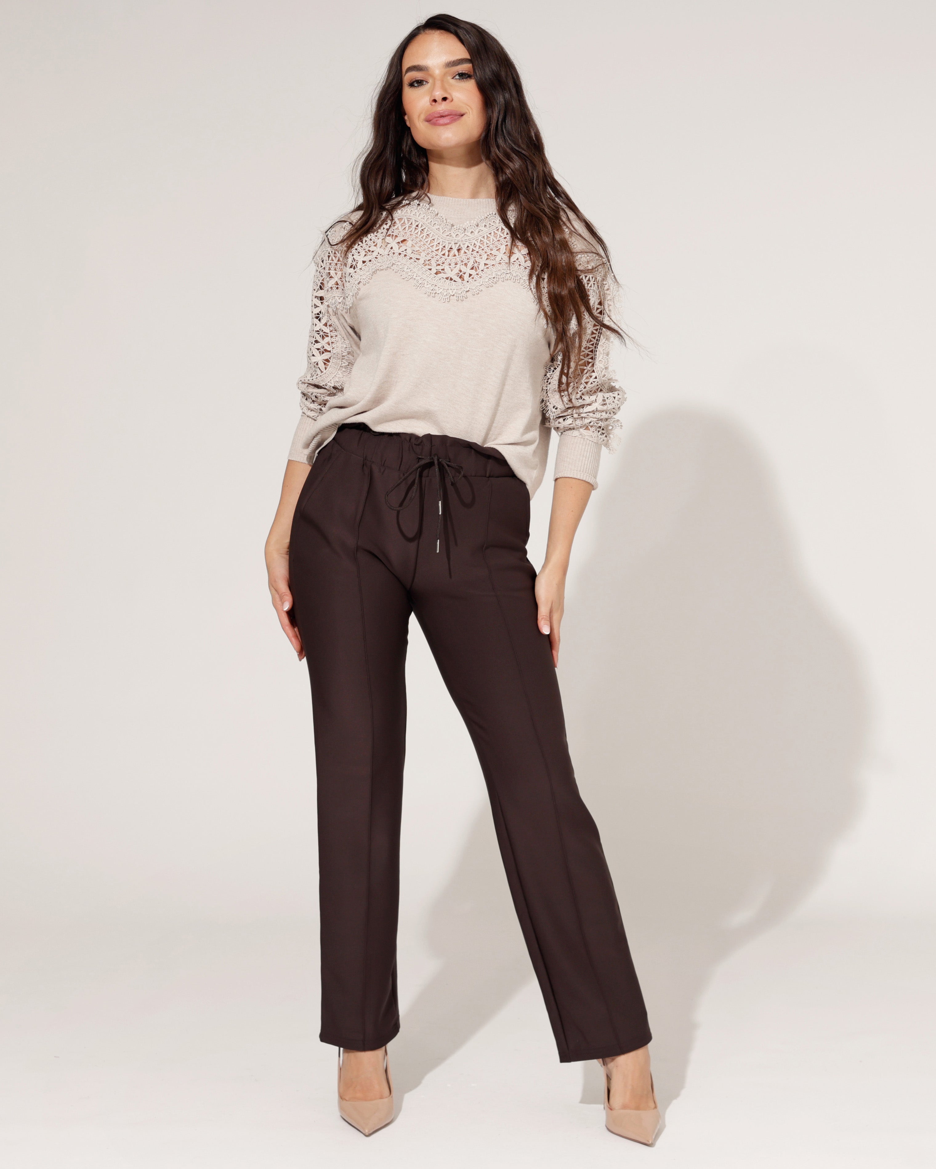 Broek Zaza Donkerbruin