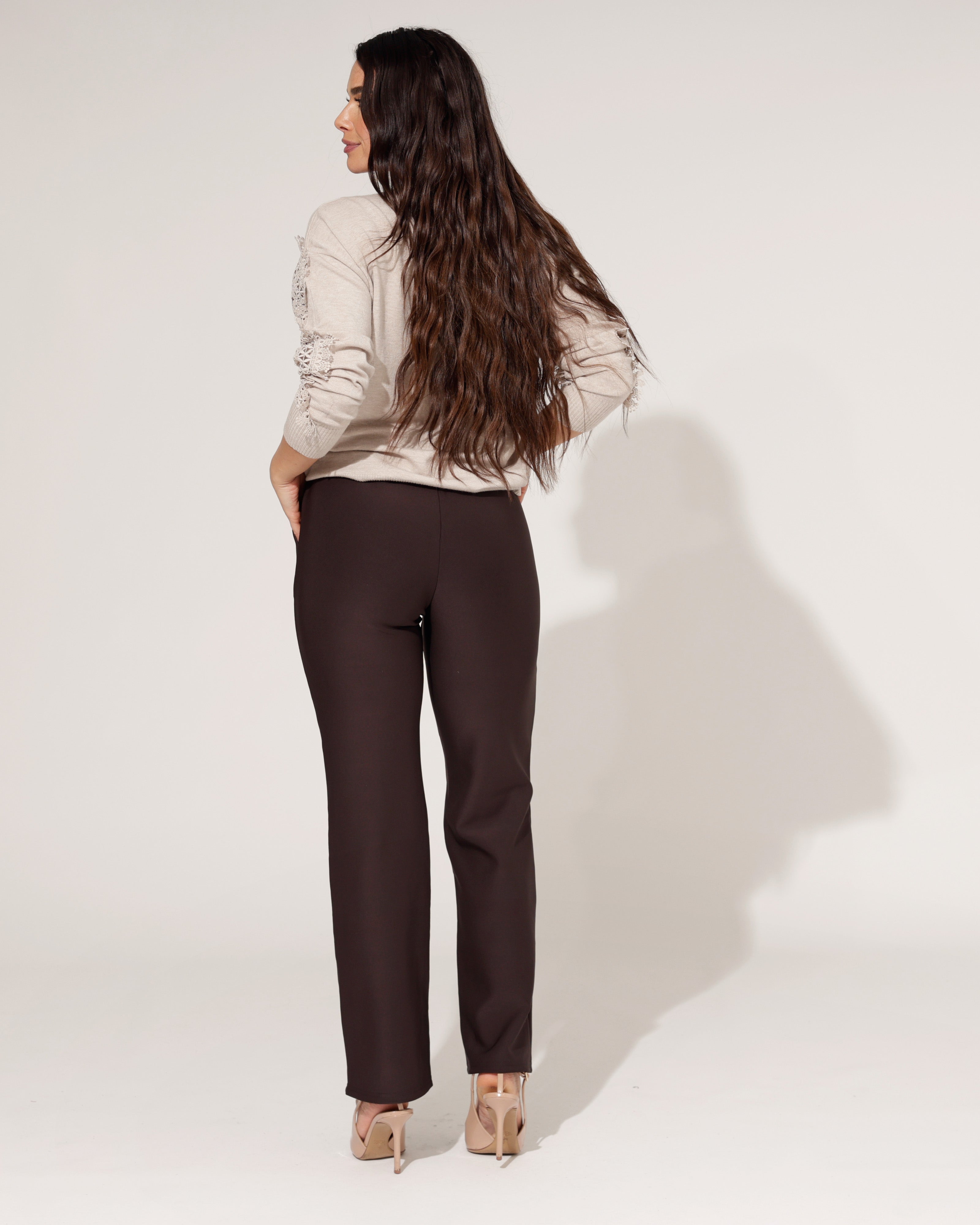 Broek Zaza Donkerbruin