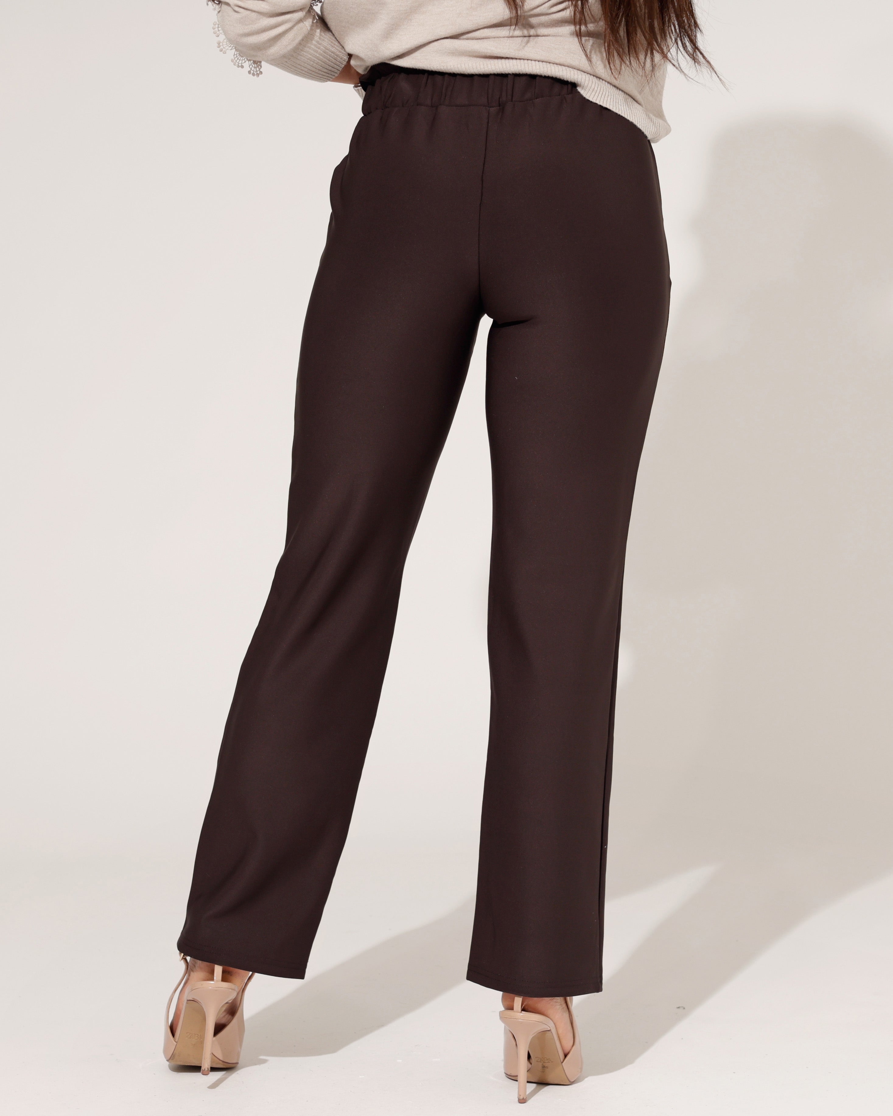 Broek Zaza Donkerbruin