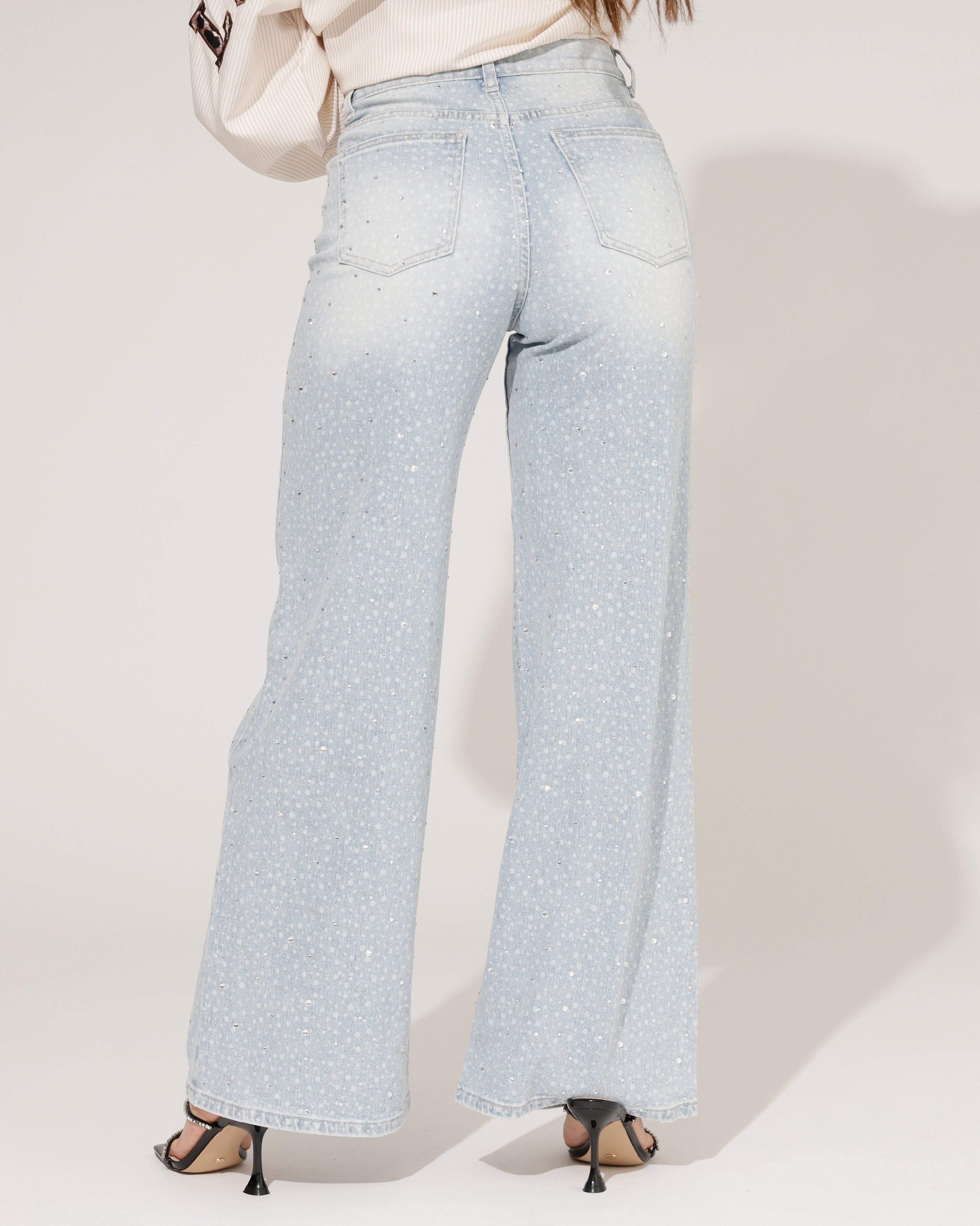 Hello Miss | Wide leg jeans Lesley Lichtblauw