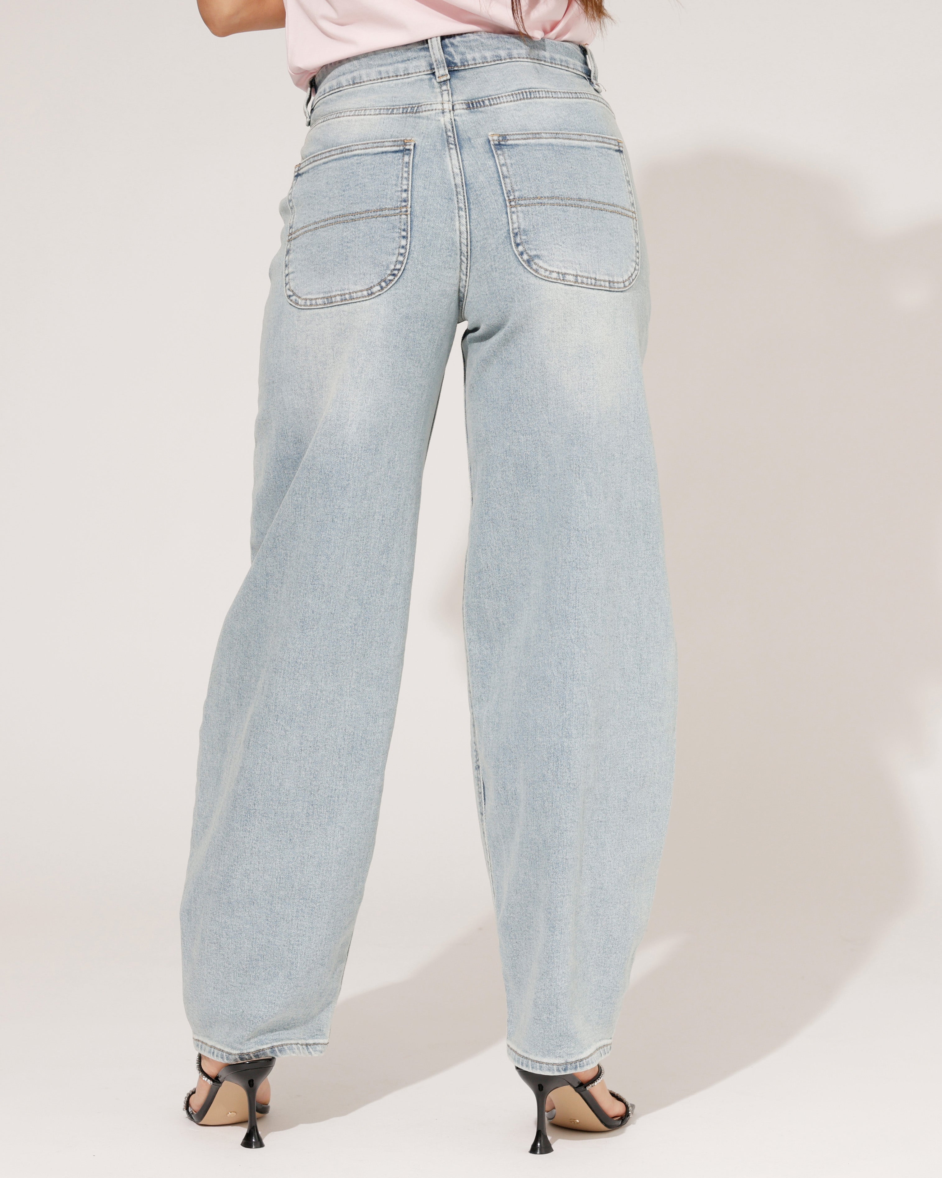 Laulia | Barrel jeans Ziva Blauw