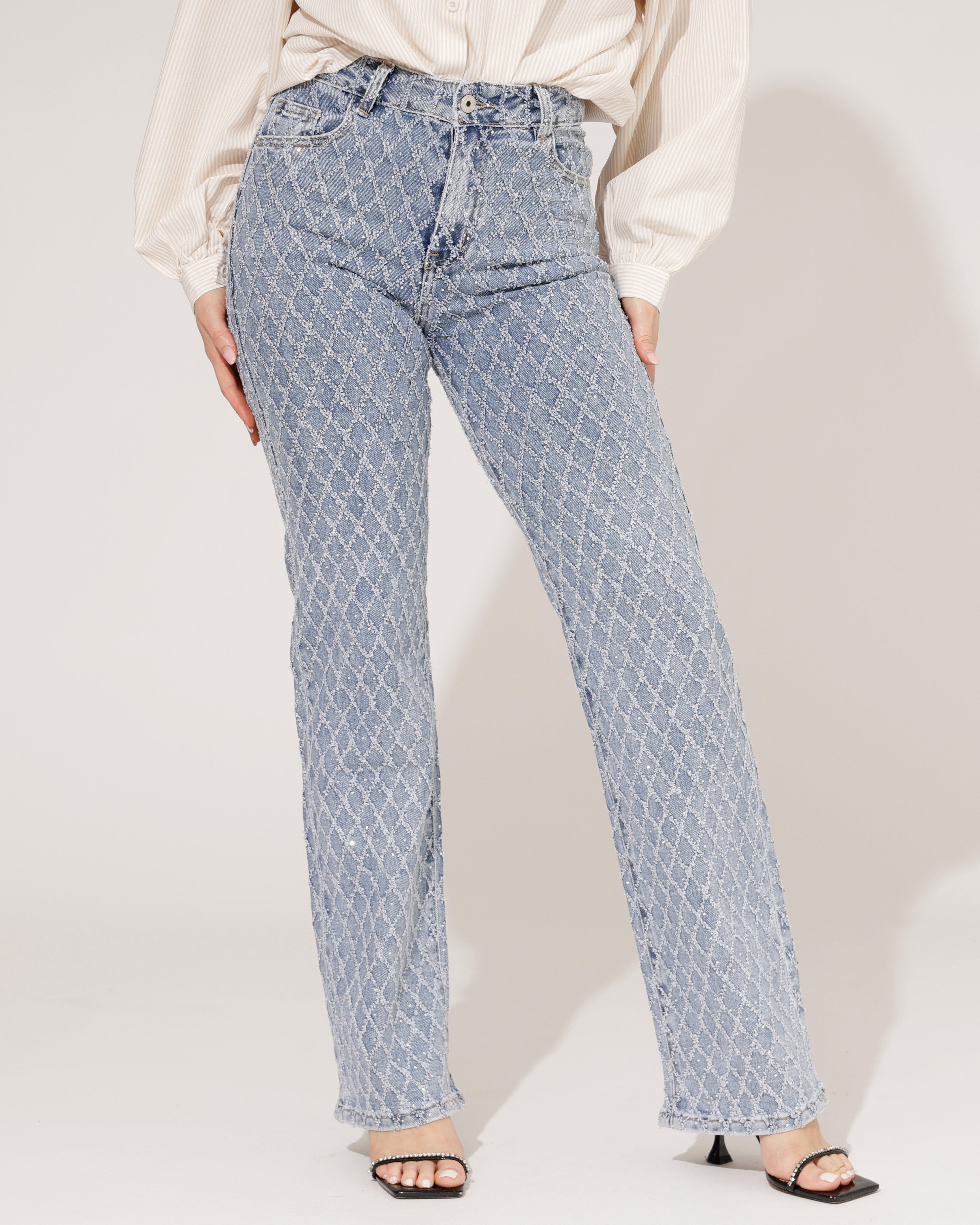 Hello Miss | Wide leg jeans Kyra-2 Blauw