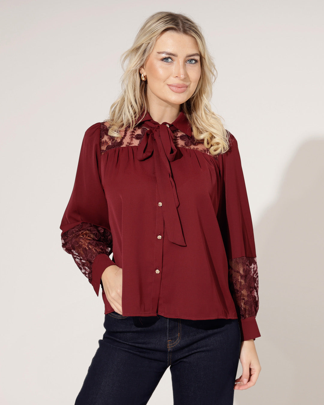 Blouse Besley Bordeaux