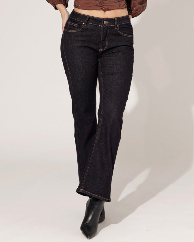 Redseventy | Wide leg jeans Kirsten-12 Donkerblauw