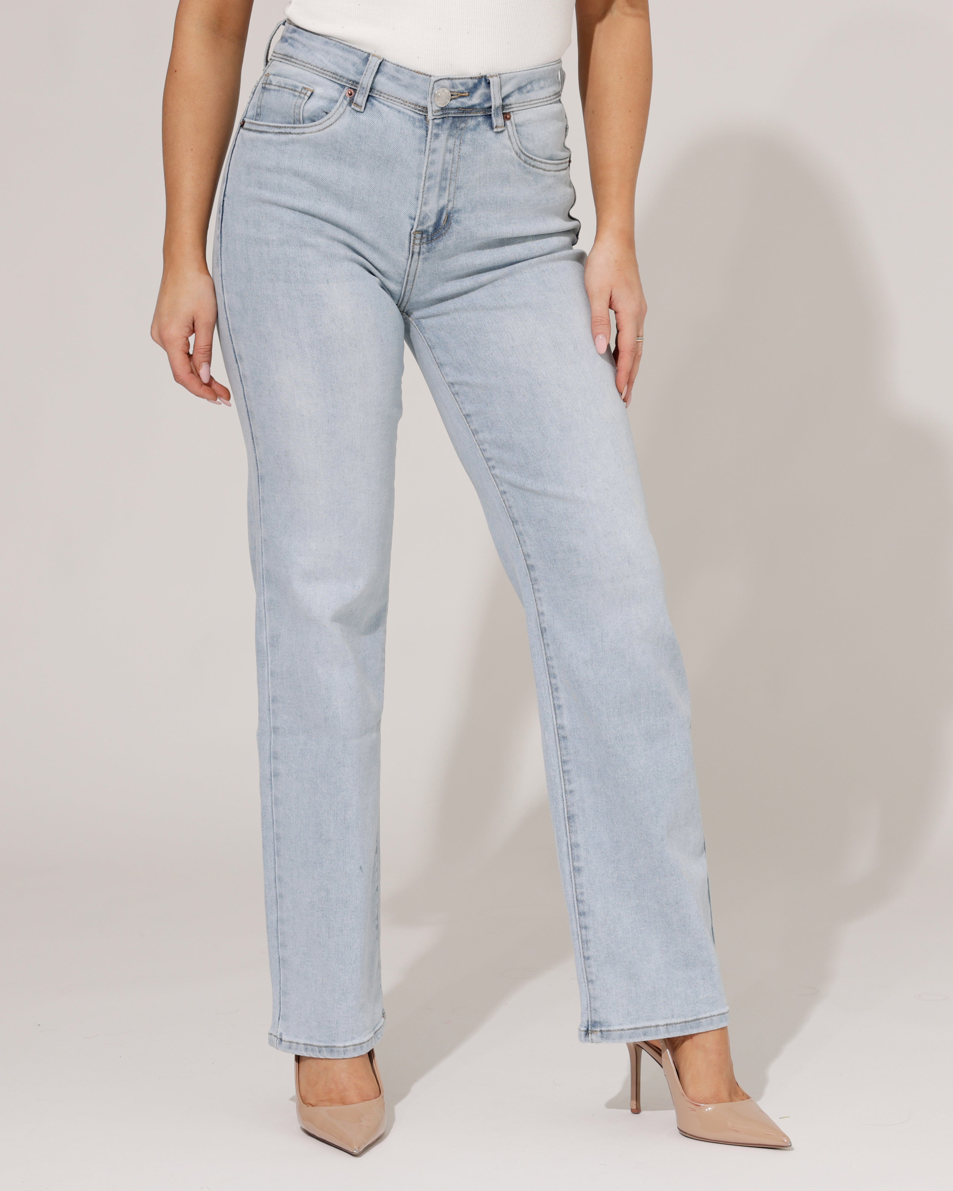 Norfy | Straight jeans Joline-1 Lichtblauw