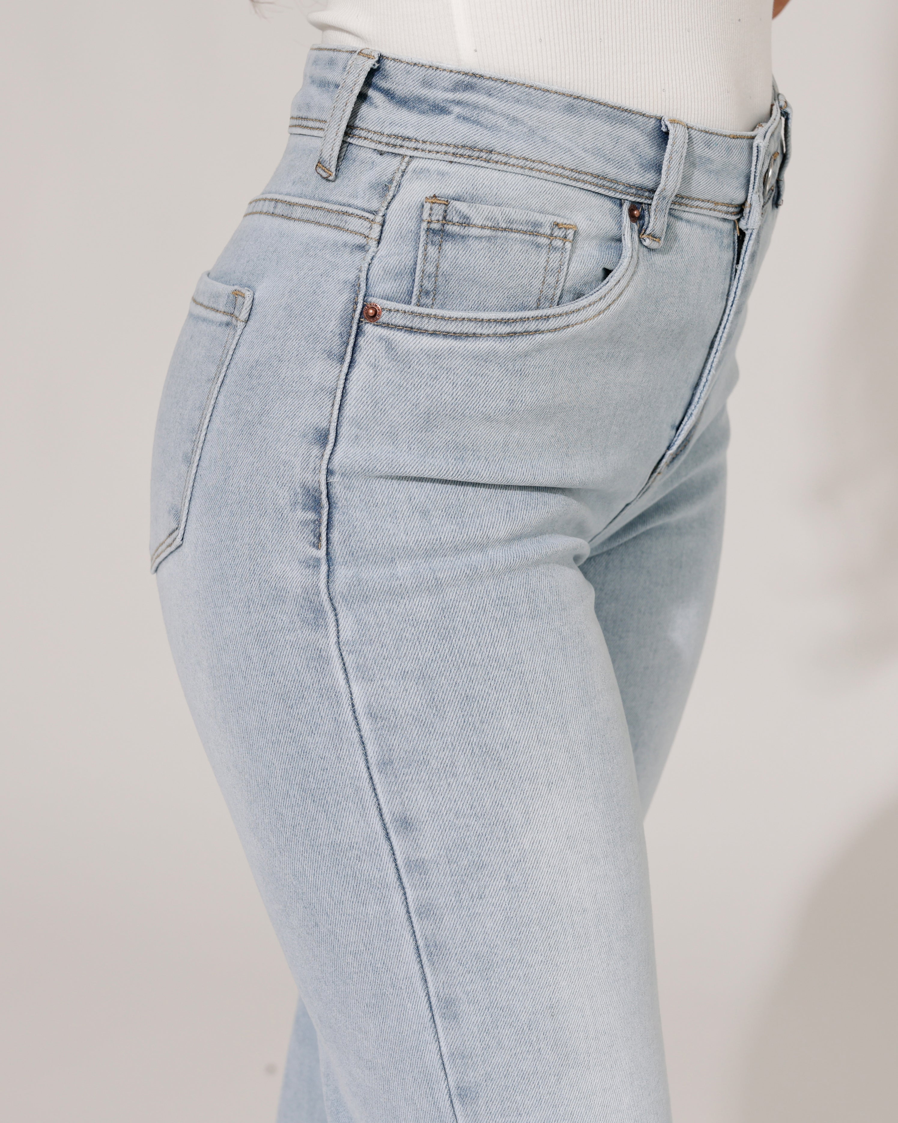 Norfy | Straight jeans Joline-1 Lichtblauw