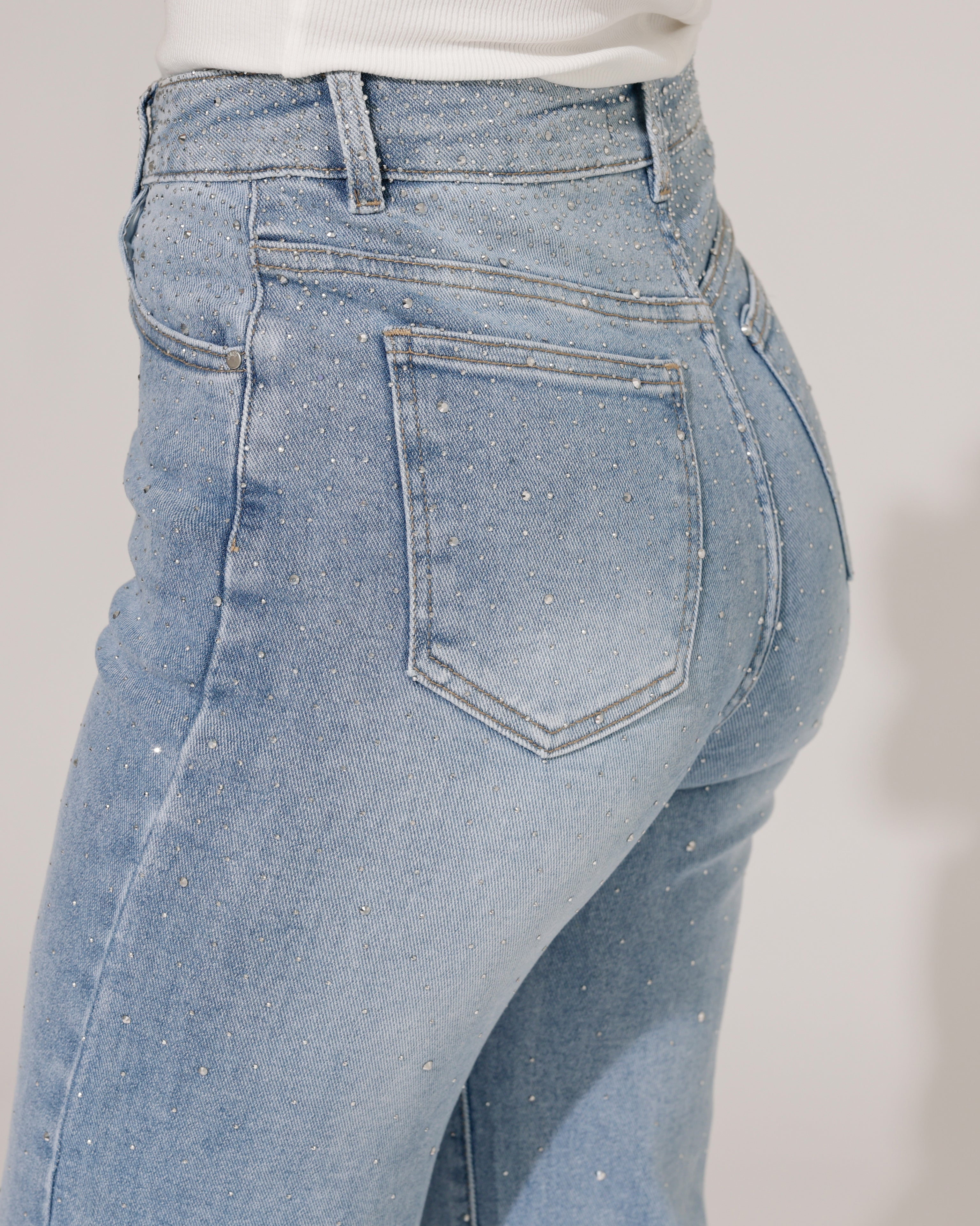 Hello Miss | Wide leg jeans Kella-2 Lichtblauw