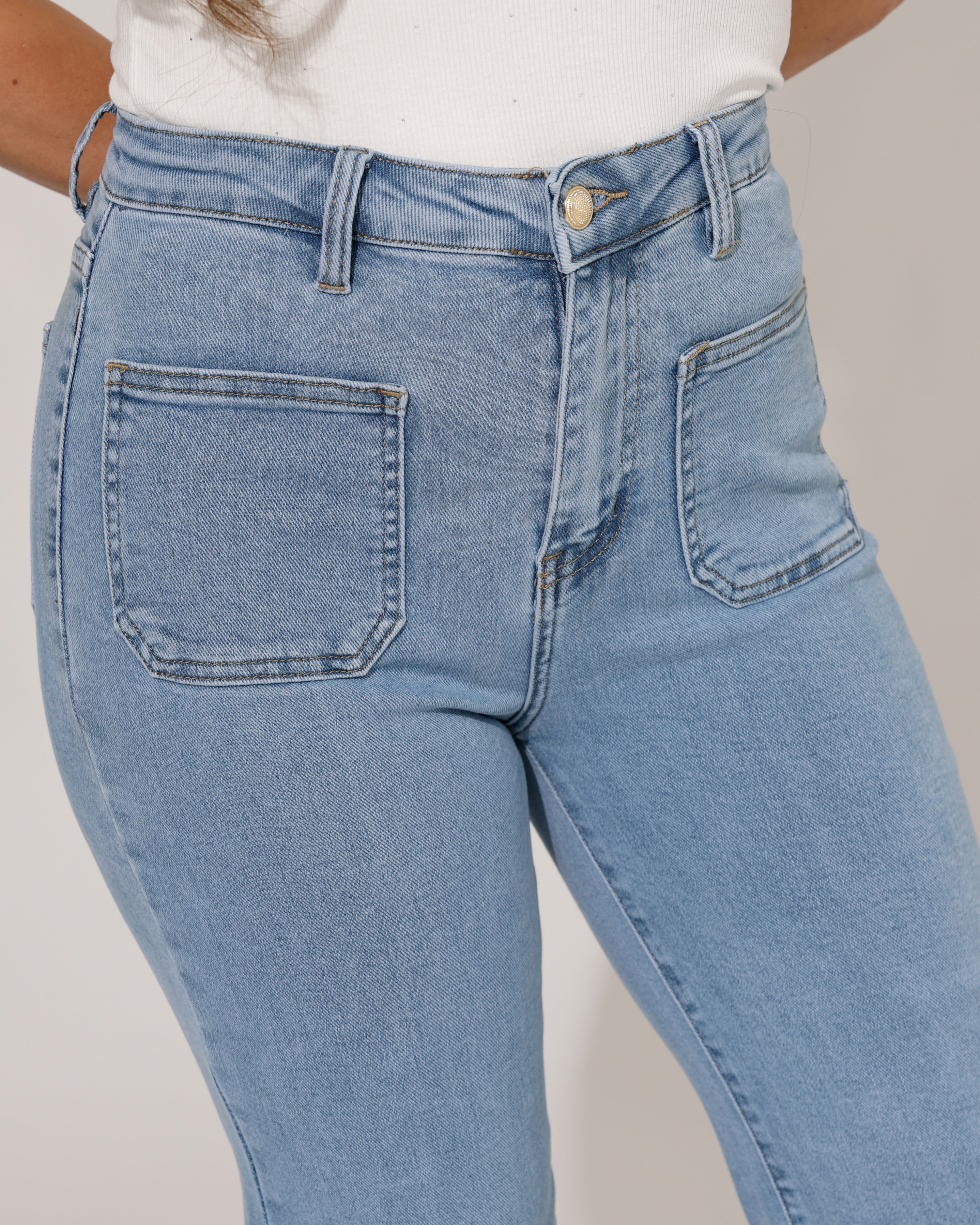 Folyrose | Wide leg jeans Jana-R Blauw