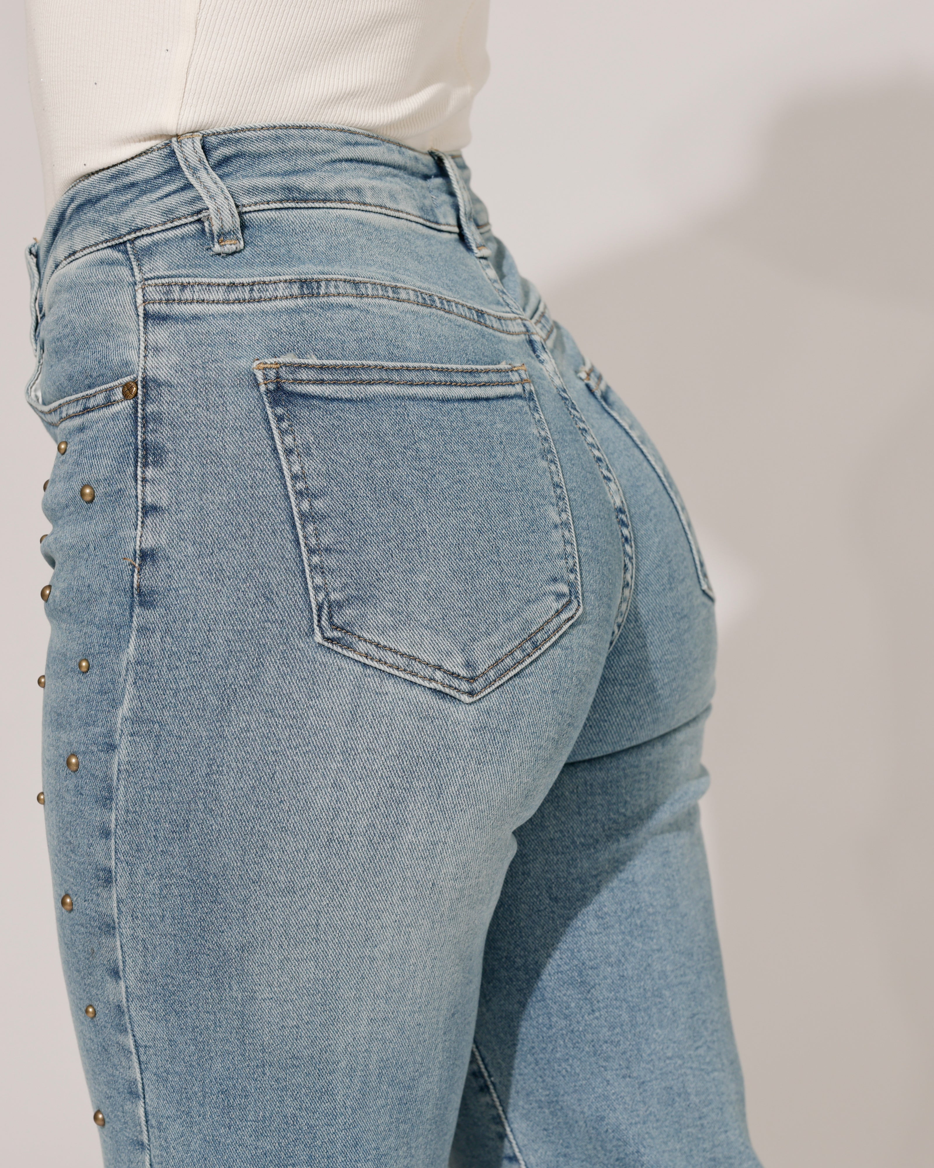 Folyrose | Wide leg jeans Nola-V3 Blauw