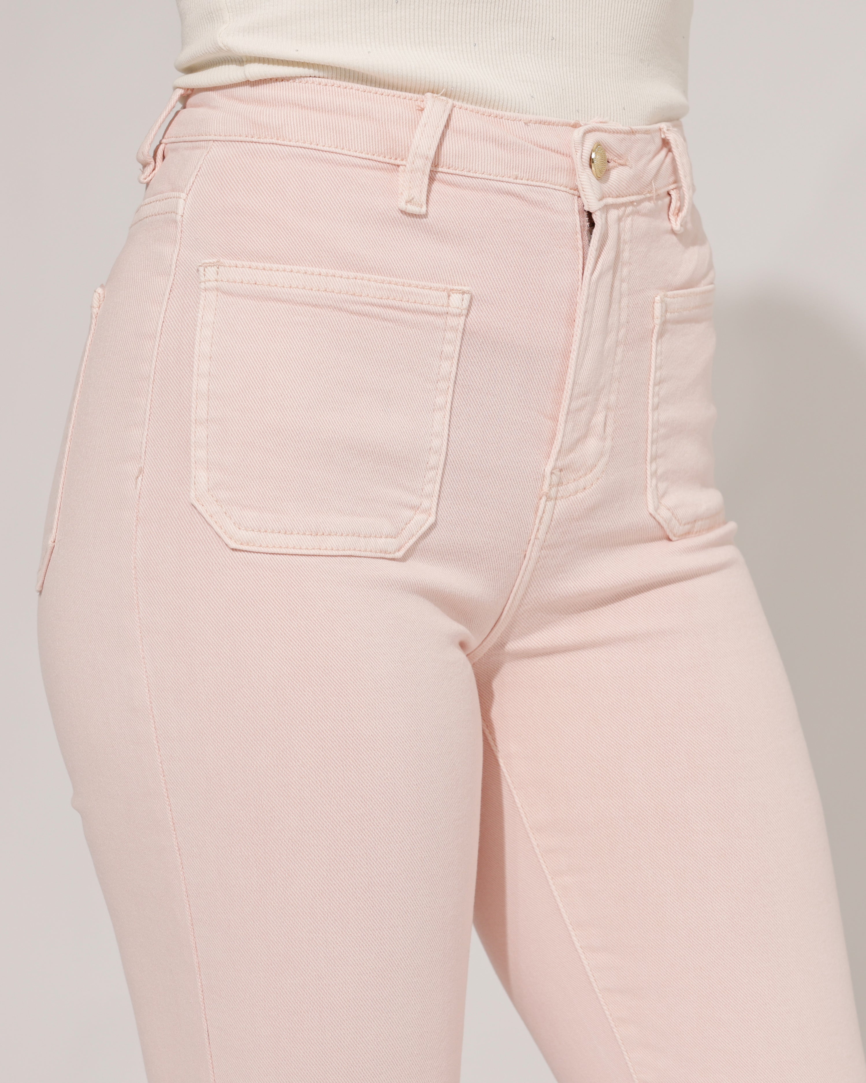 Folyrose | Wide leg jeans Jana-U Lichtroze