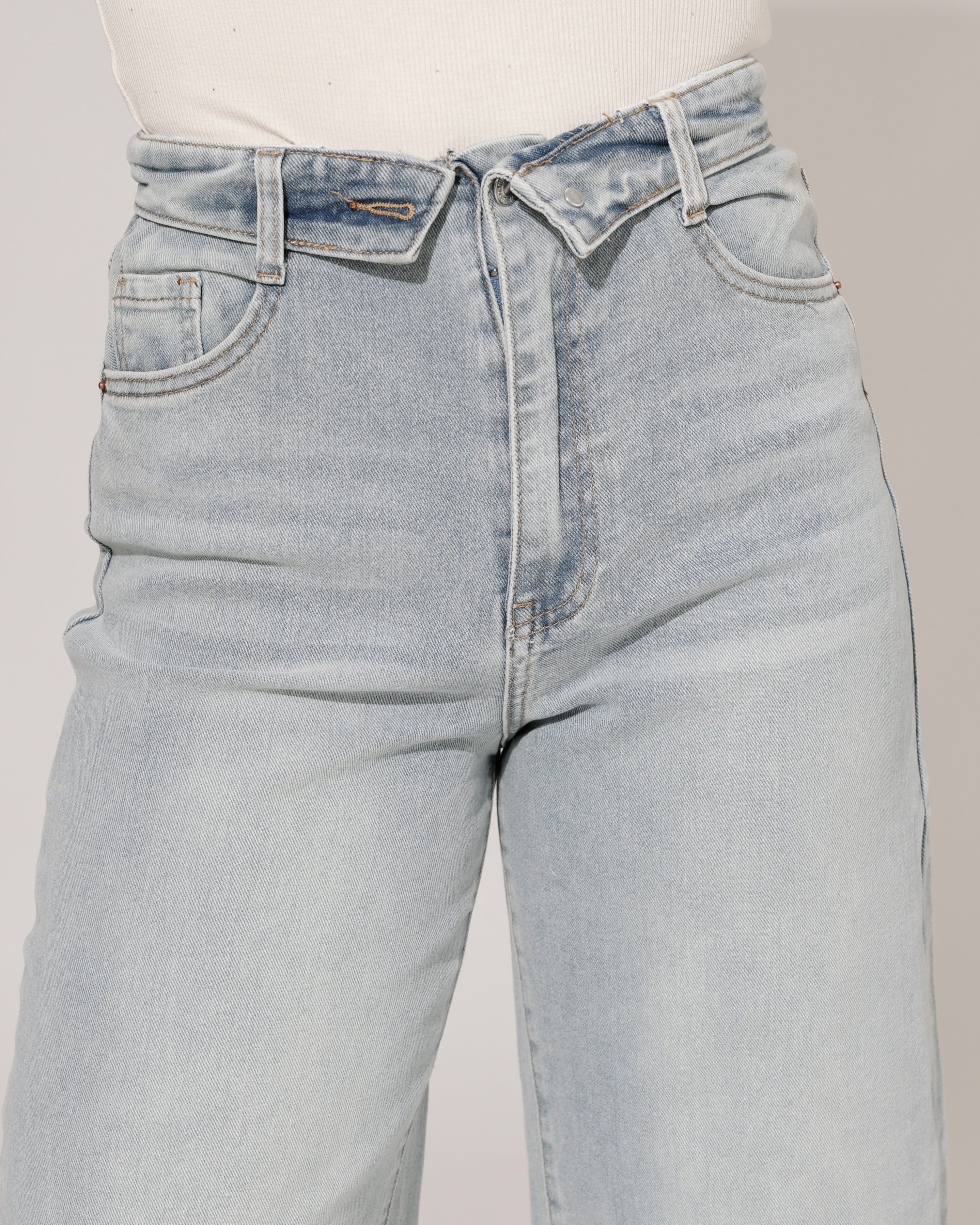 VS Miss | Barrel jeans omslag Noor Blauw