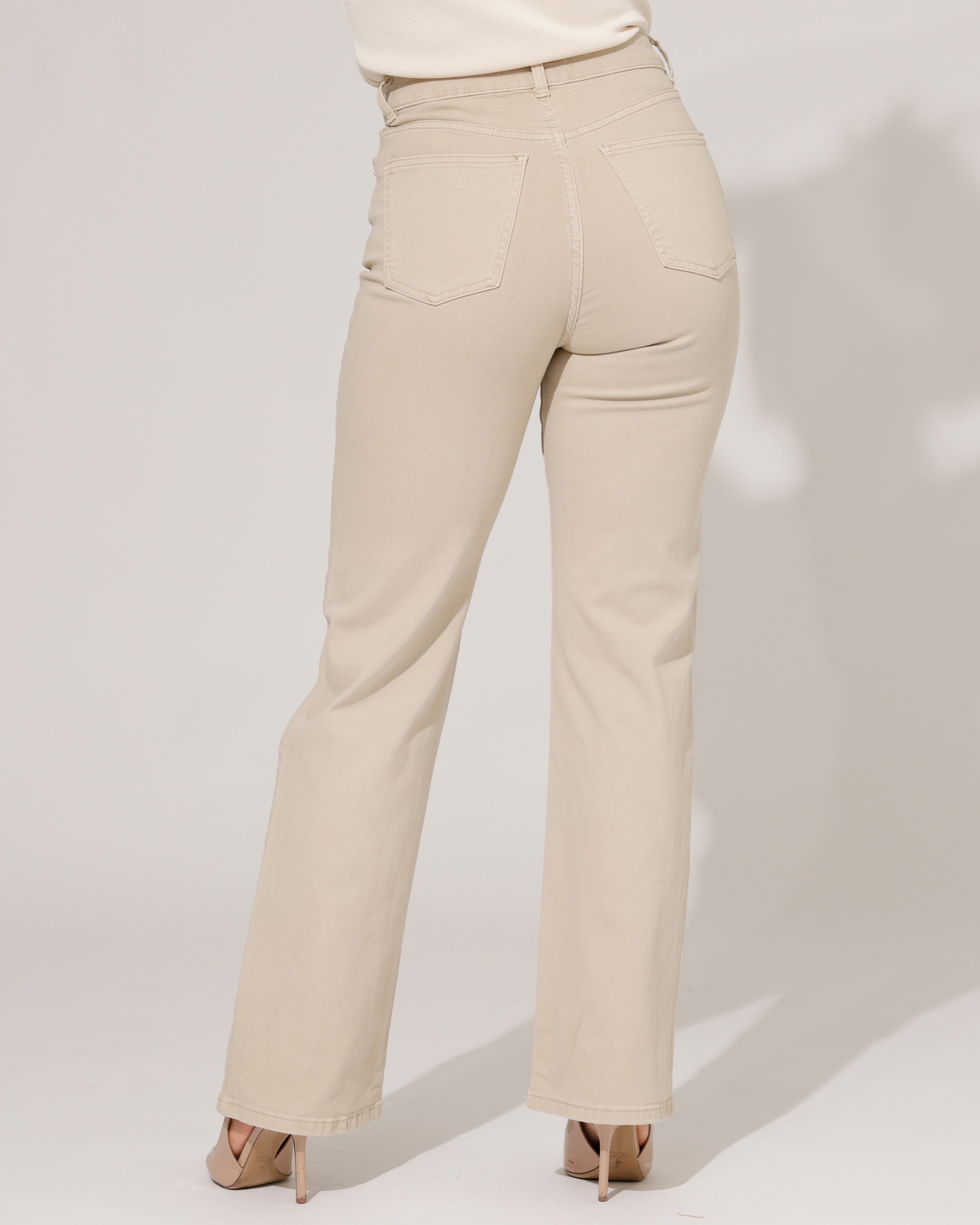 VS Miss | Wide leg jeans Lynn-10 Beige