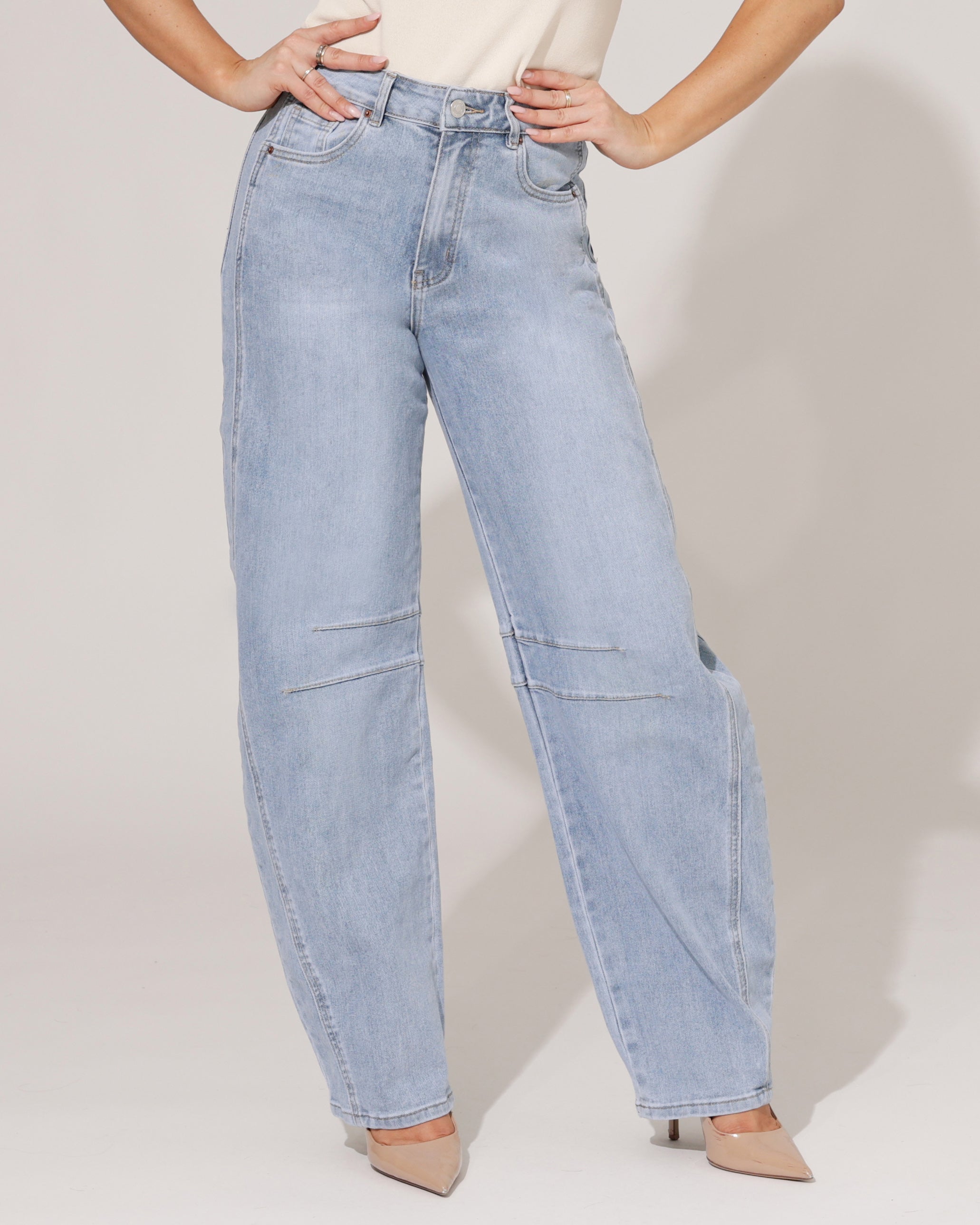 VS Miss | Barrel jeans Evi Lichtblauw