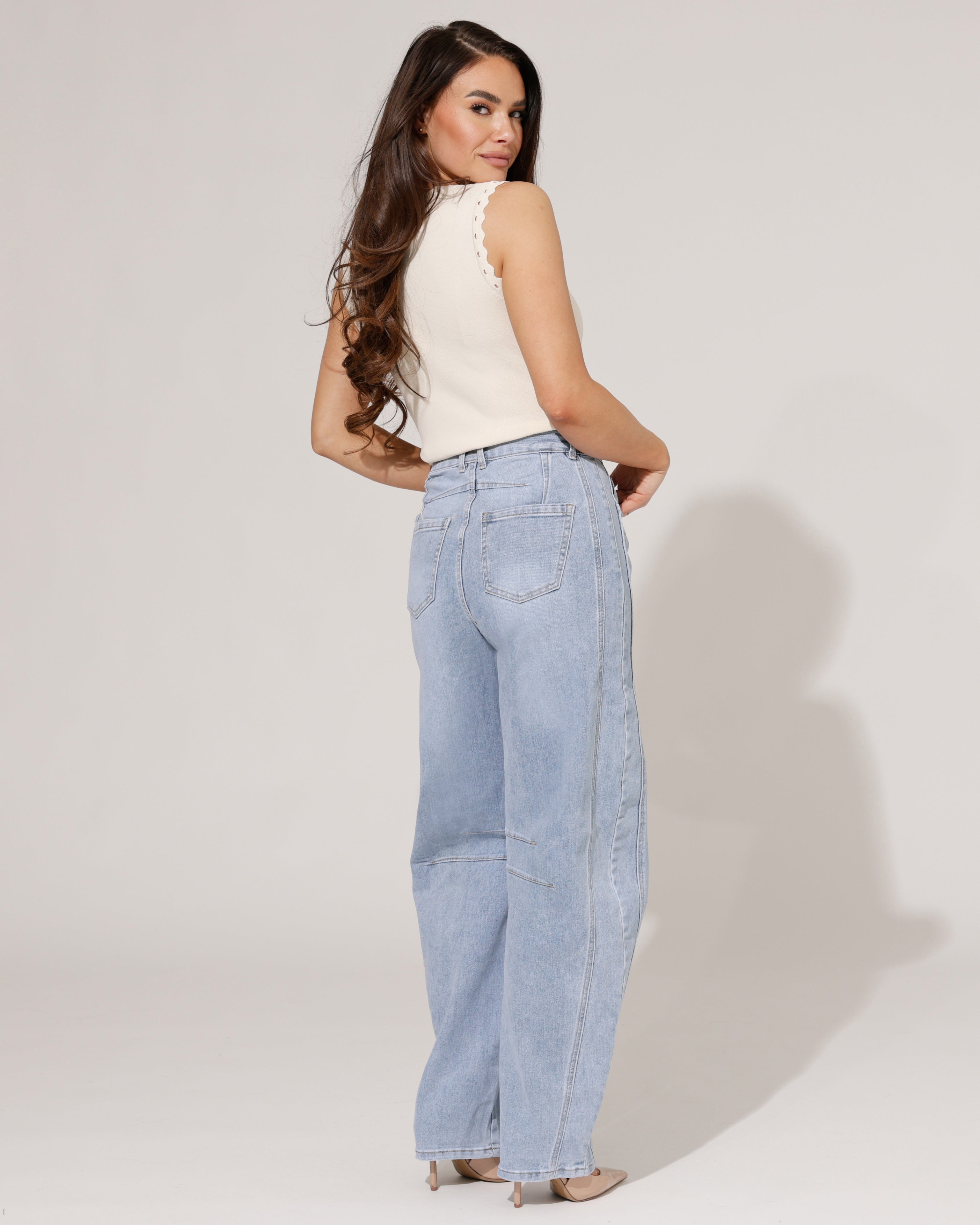 VS Miss | Barrel jeans Evi Lichtblauw