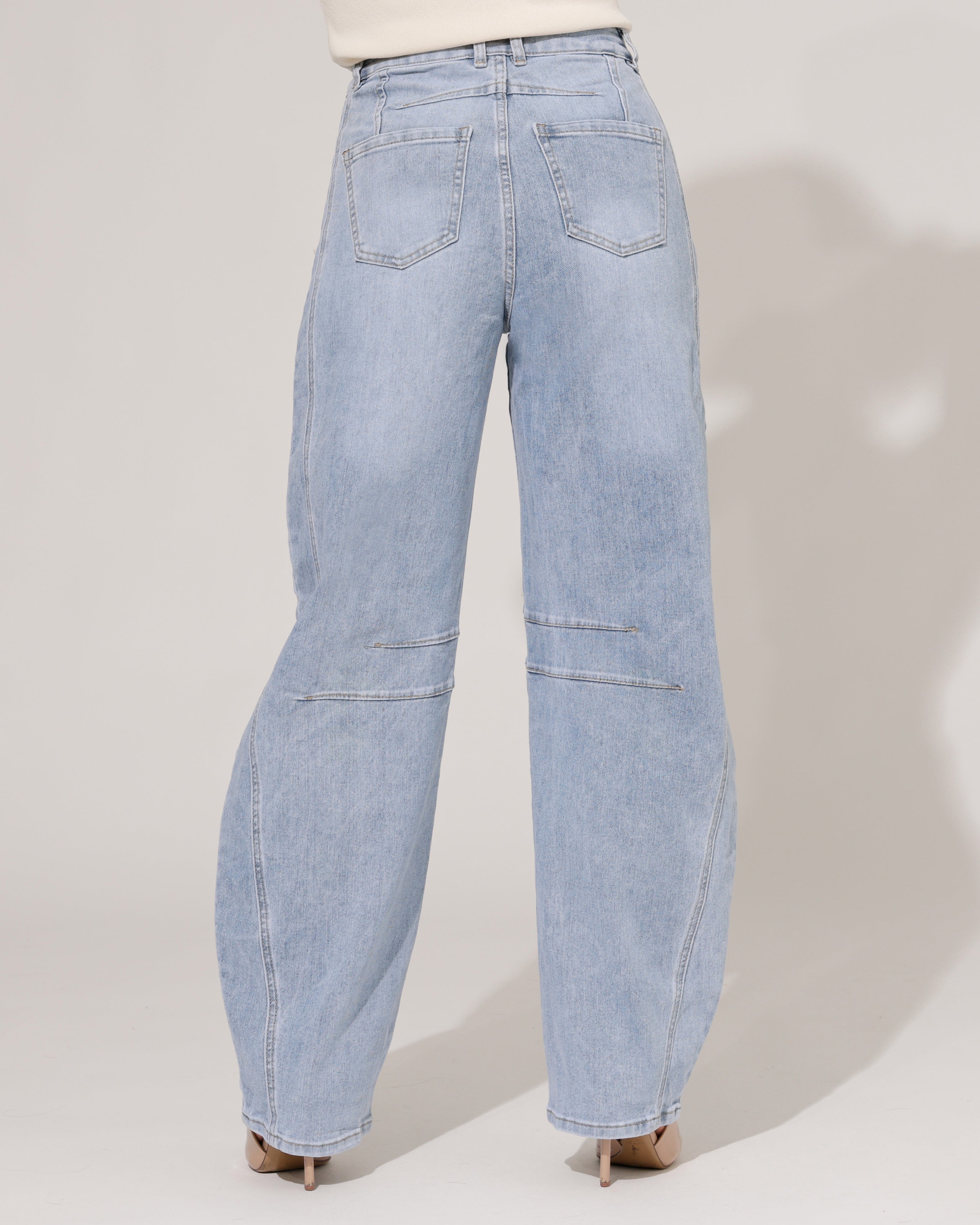 VS Miss | Barrel jeans Evi Lichtblauw