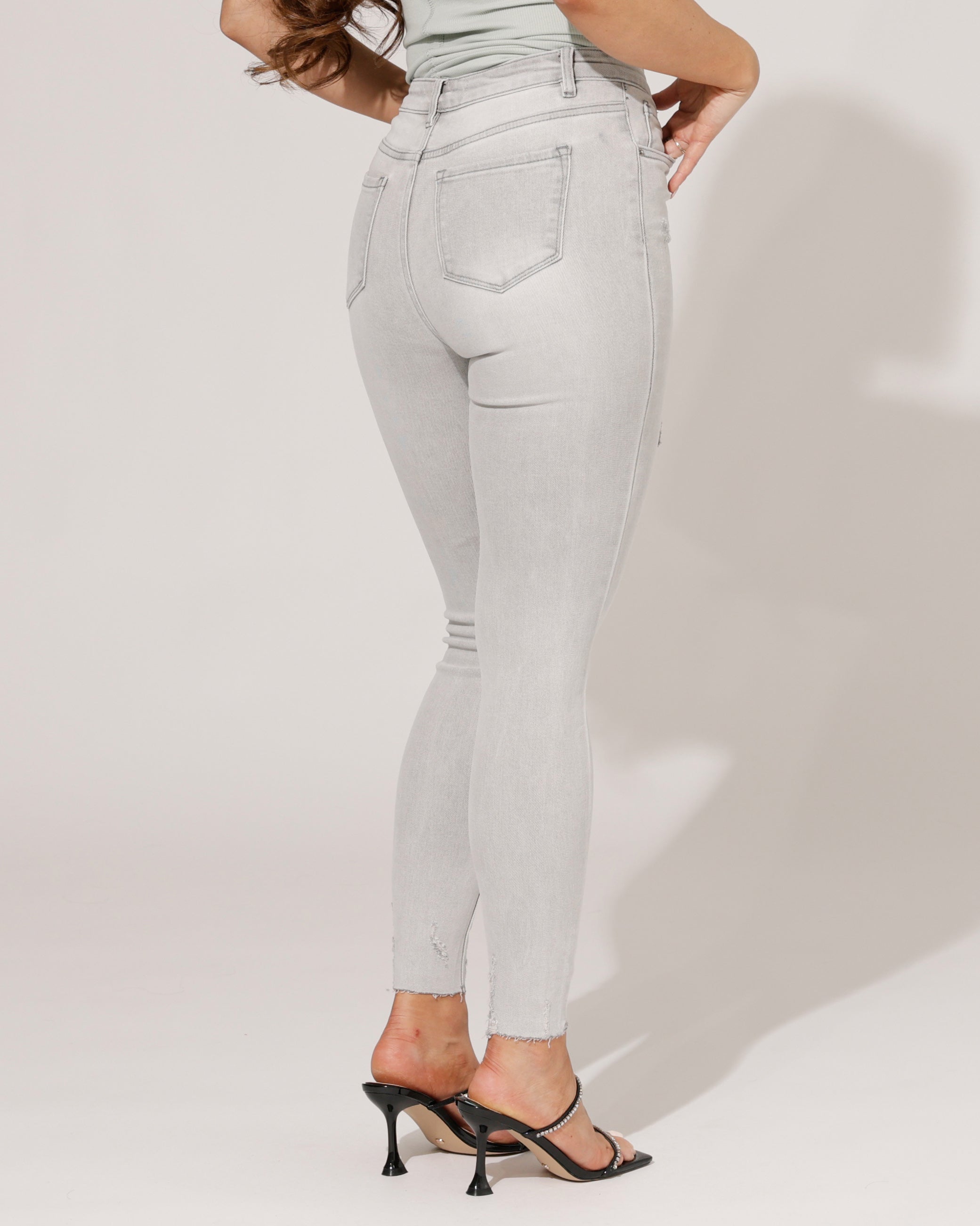 VS Miss | Skinny jeans, high waist Fem Grijs