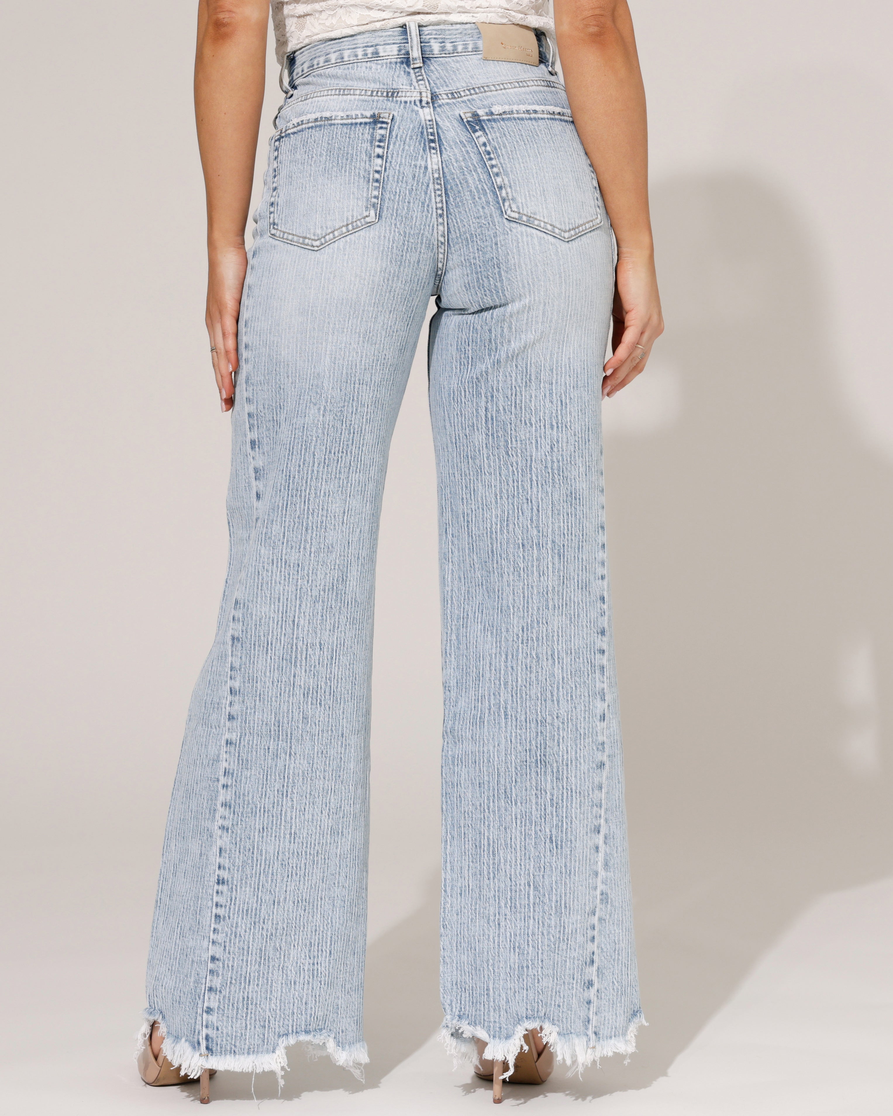 Queen Hearts | Wide leg jeans Sas Blauw