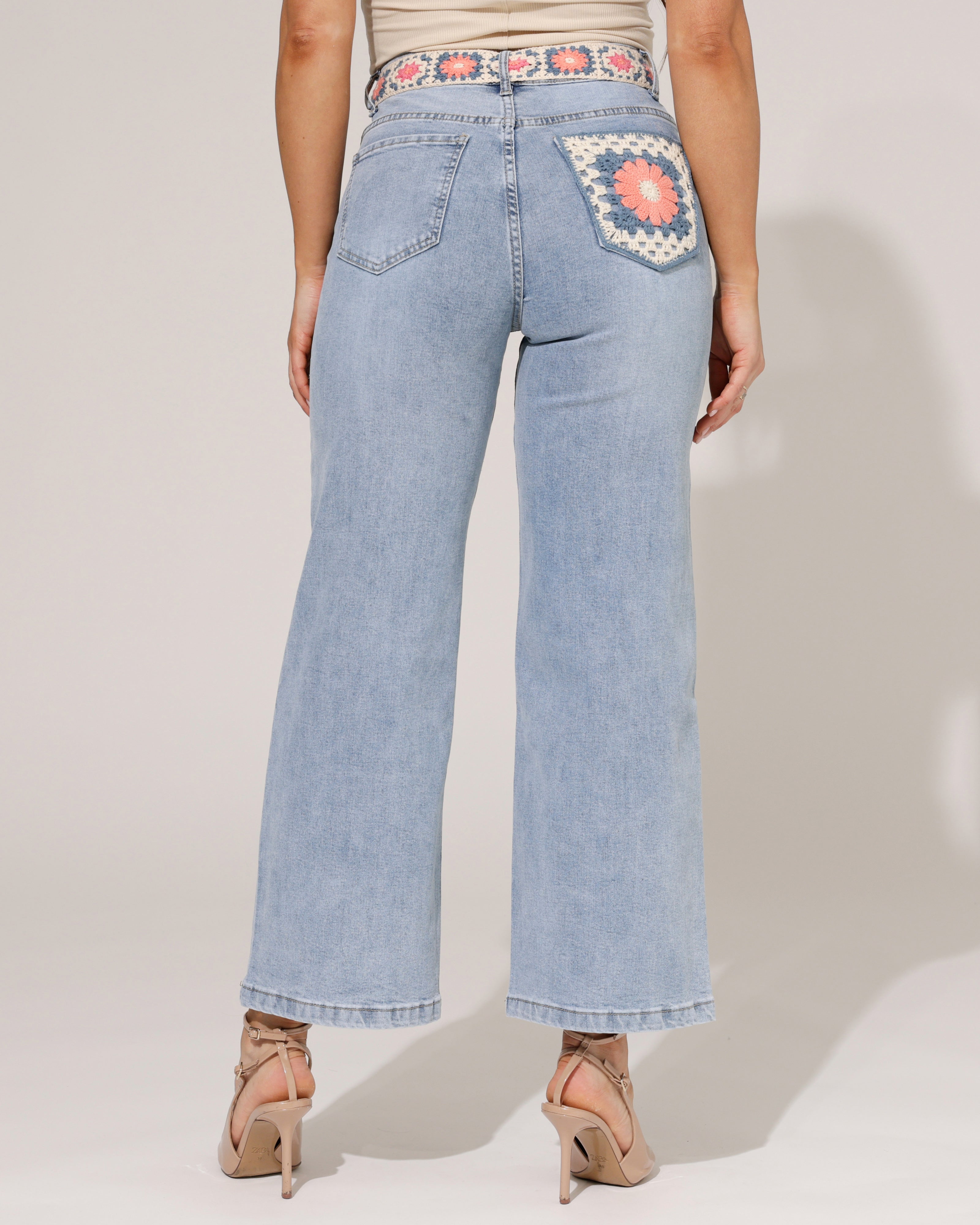 ZAC & ZOE | Wide leg jeans Nikky-N Lichtblauw
