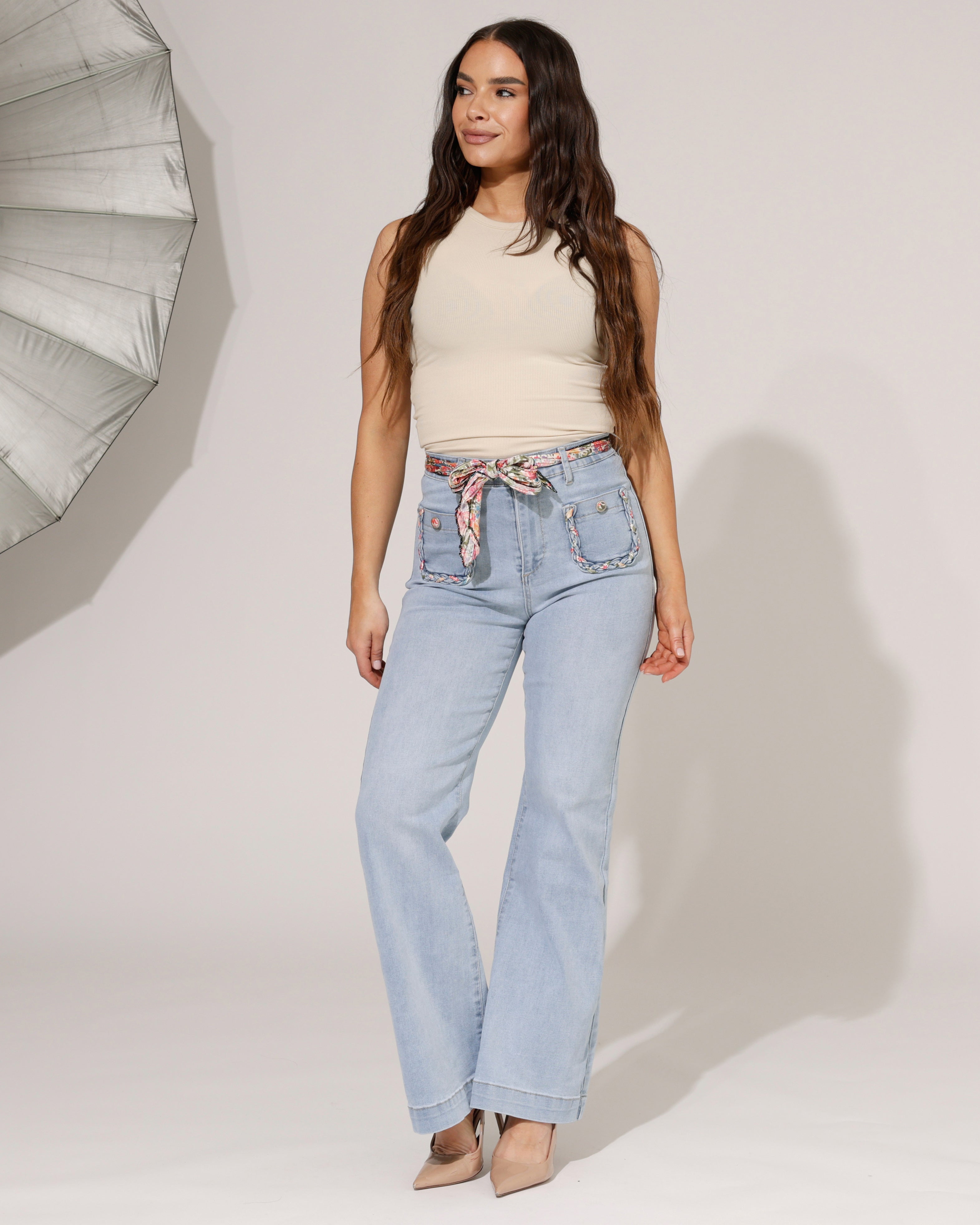 ZAC & ZOE | Wide leg jeans Mindey-N Lichtblauw