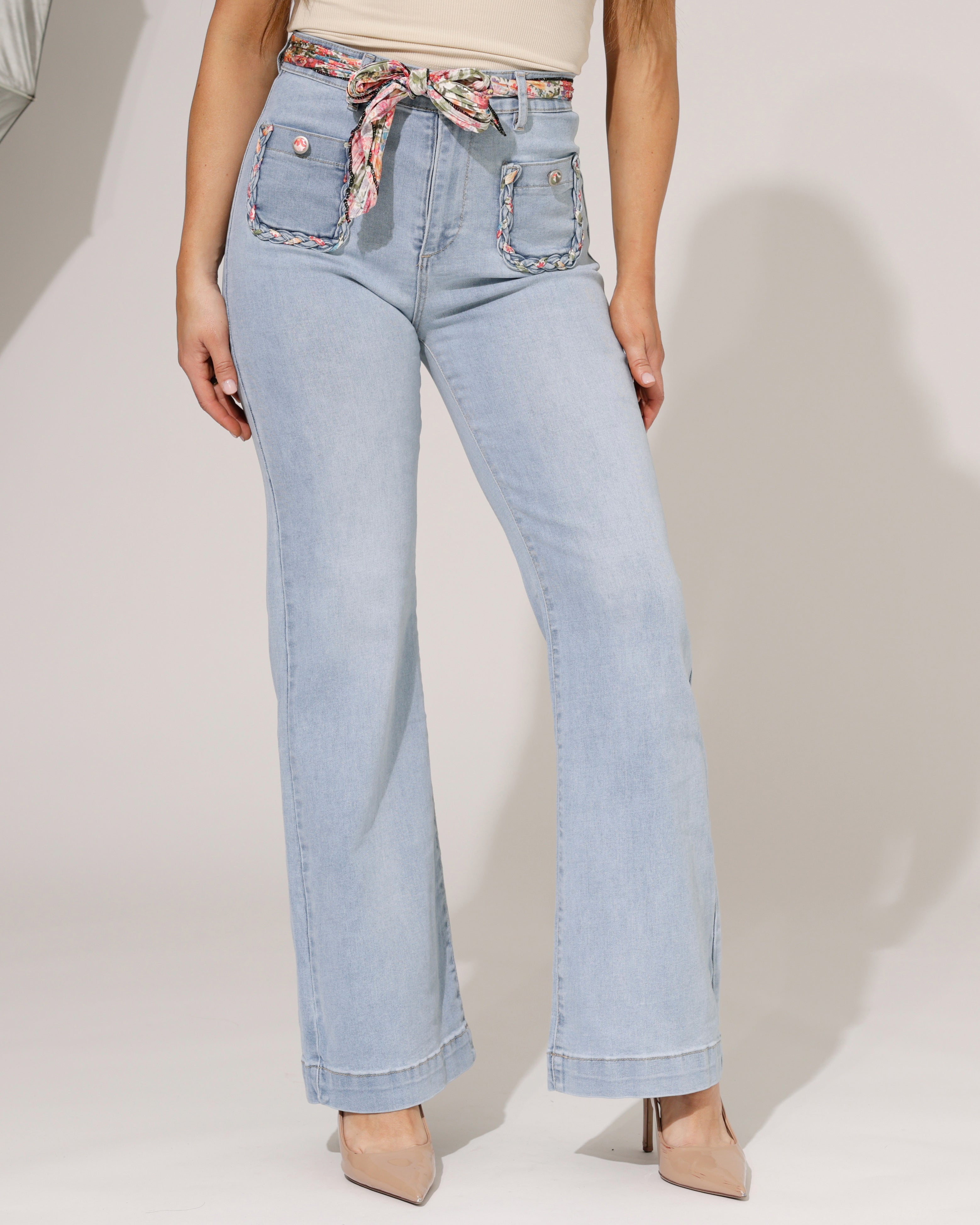 ZAC & ZOE | Wide leg jeans Mindey-N Lichtblauw