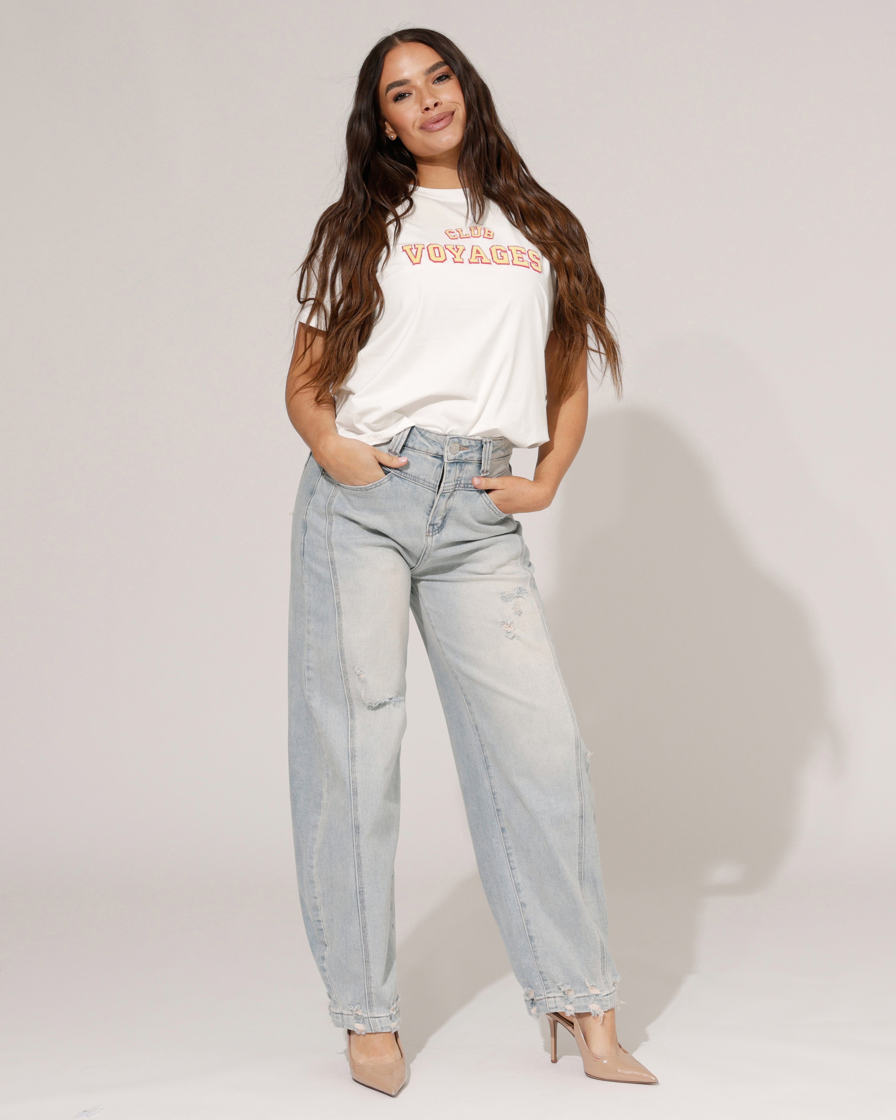Hello Miss | Barrel jeans Gwen Blauw