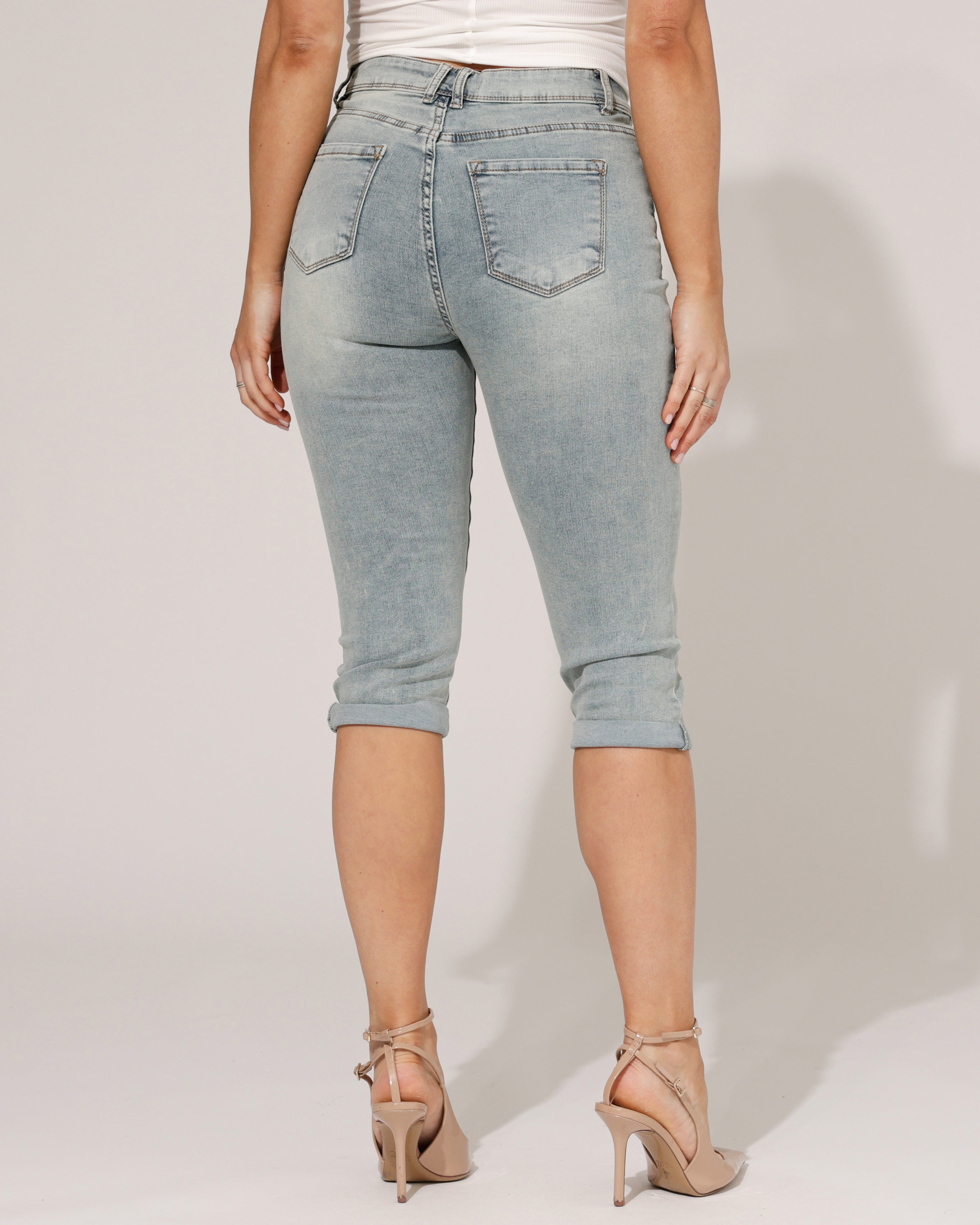 Norfy | Capri jeans Coco Blauw